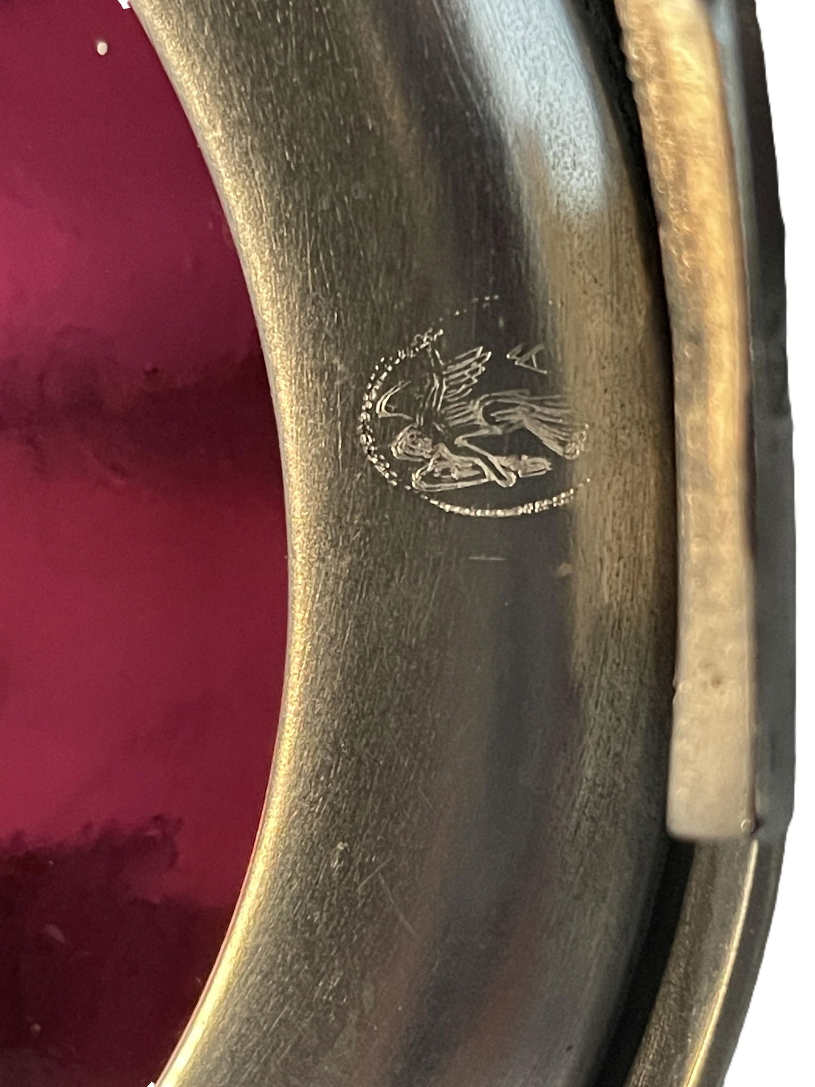 1900s WMF Jugendstil Ruby Glass and Pewter Decanter - 12