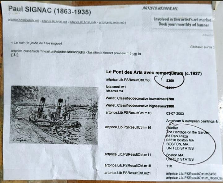 Paul Signac the Pont Des Arts Impressionist Etching by Paul Signac 1927 Authenticated - 6