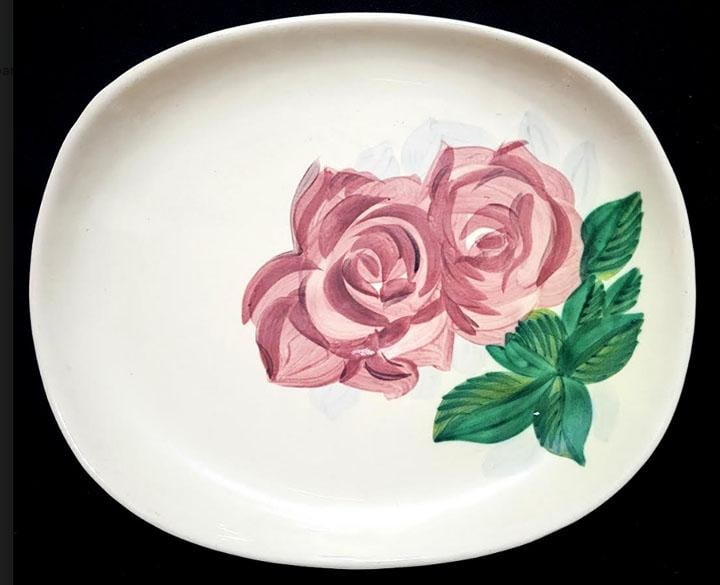 1940s Red Wing Pottery Dinnerware Set Hand Painted - 35 Pieces - 6