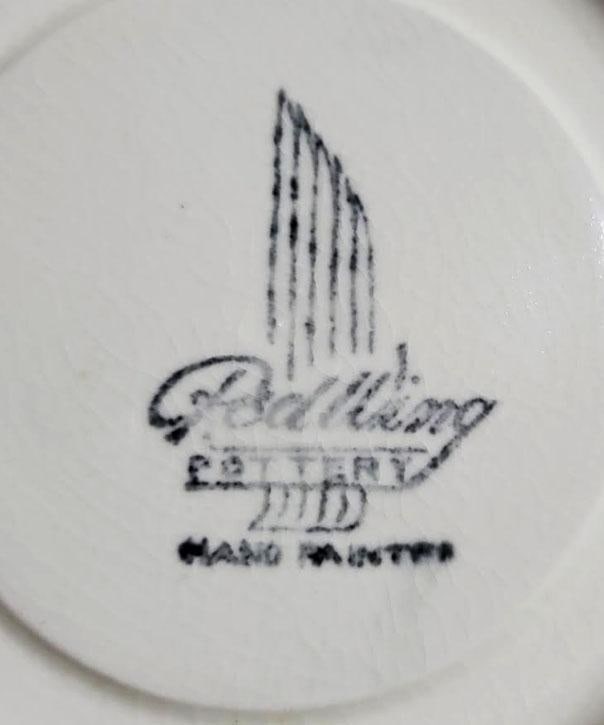 1940s Red Wing Pottery Dinnerware Set Hand Painted - 35 Pieces - 8