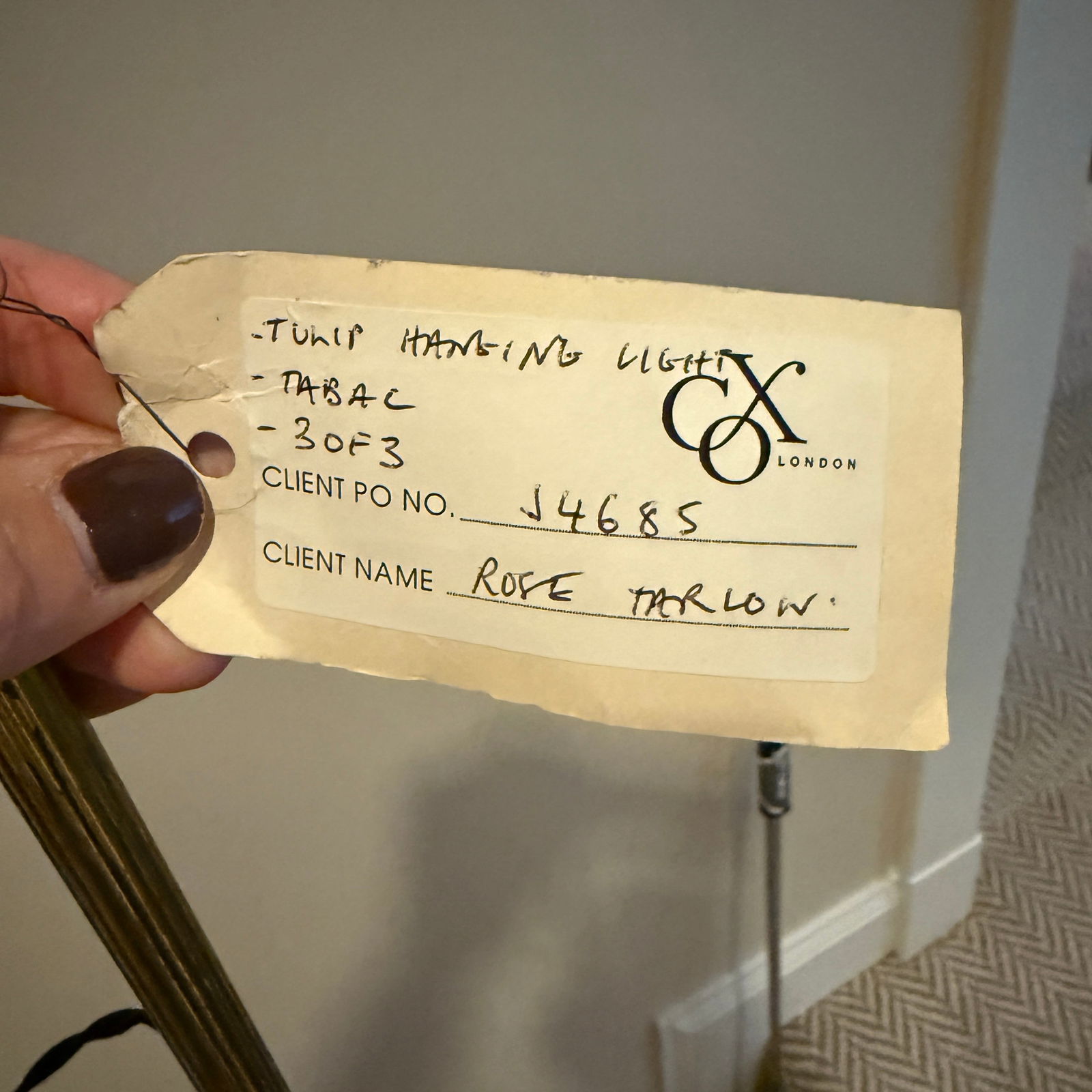 Cox London Medium Tabac Tulip Ceiling Light - 6