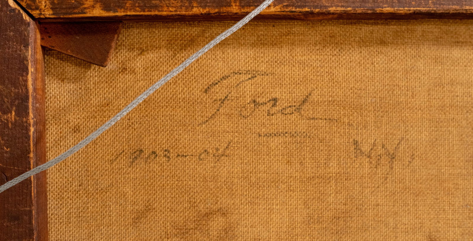 Ford Artist Signed Landscape Oil Painting on Canvas c.1903 - 11