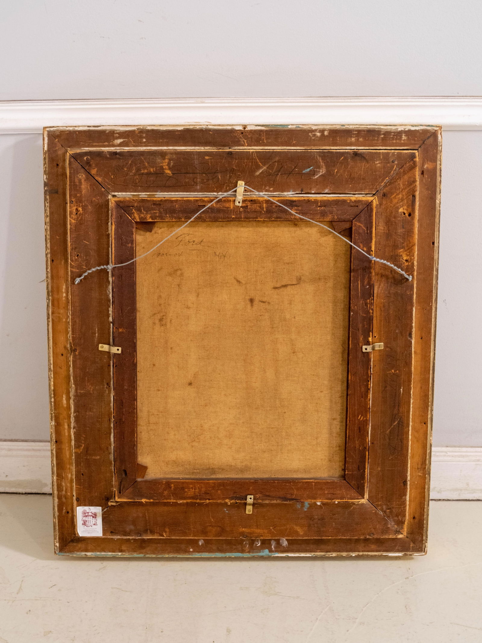 Ford Artist Signed Landscape Oil Painting on Canvas c.1903 - 8