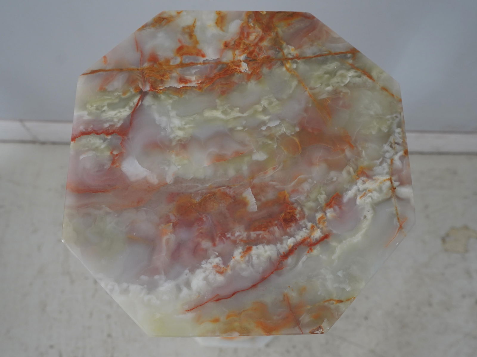 Onyx Marble French Empire Style Column Pedestal - 11