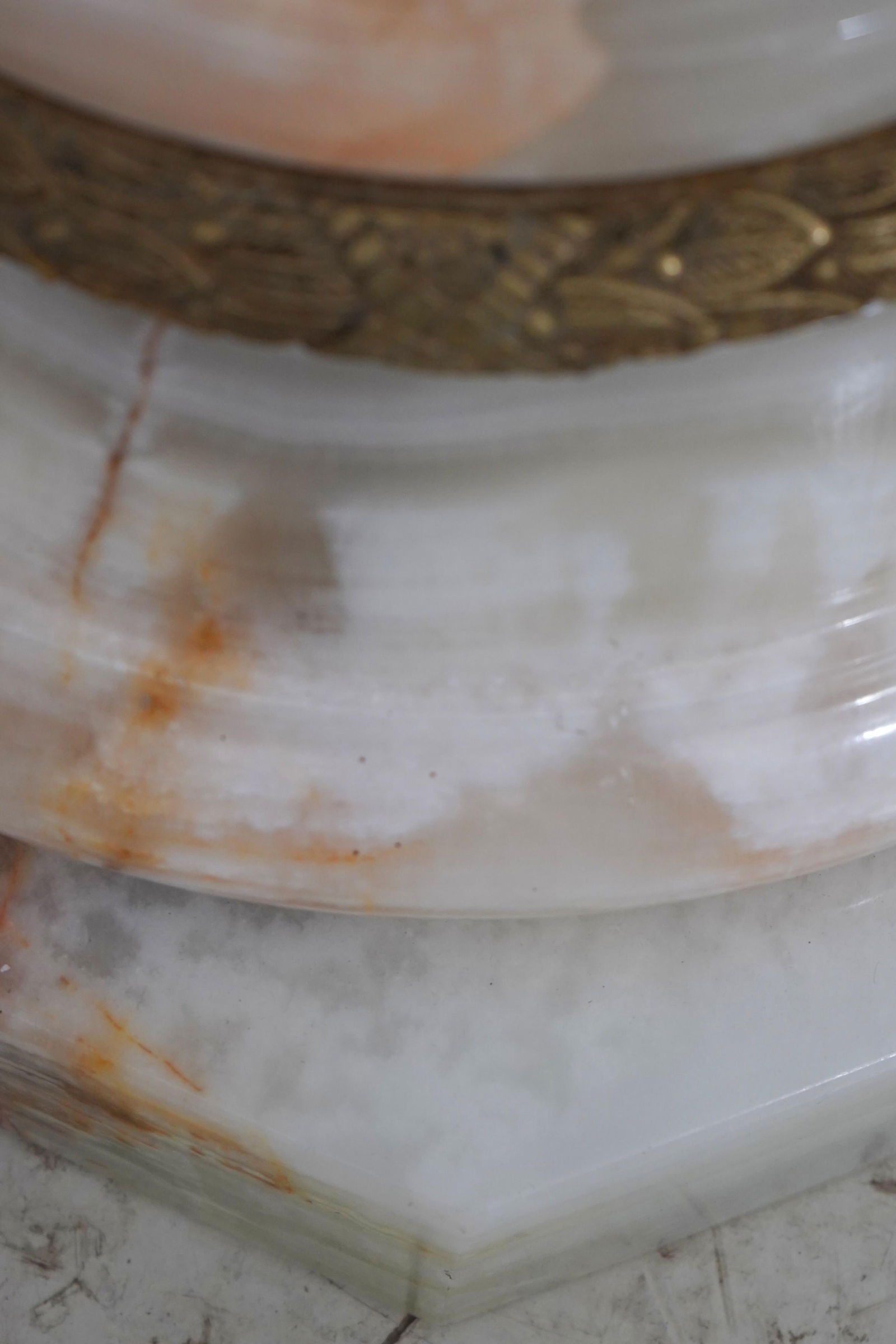 Onyx Marble French Empire Style Column Pedestal - 4