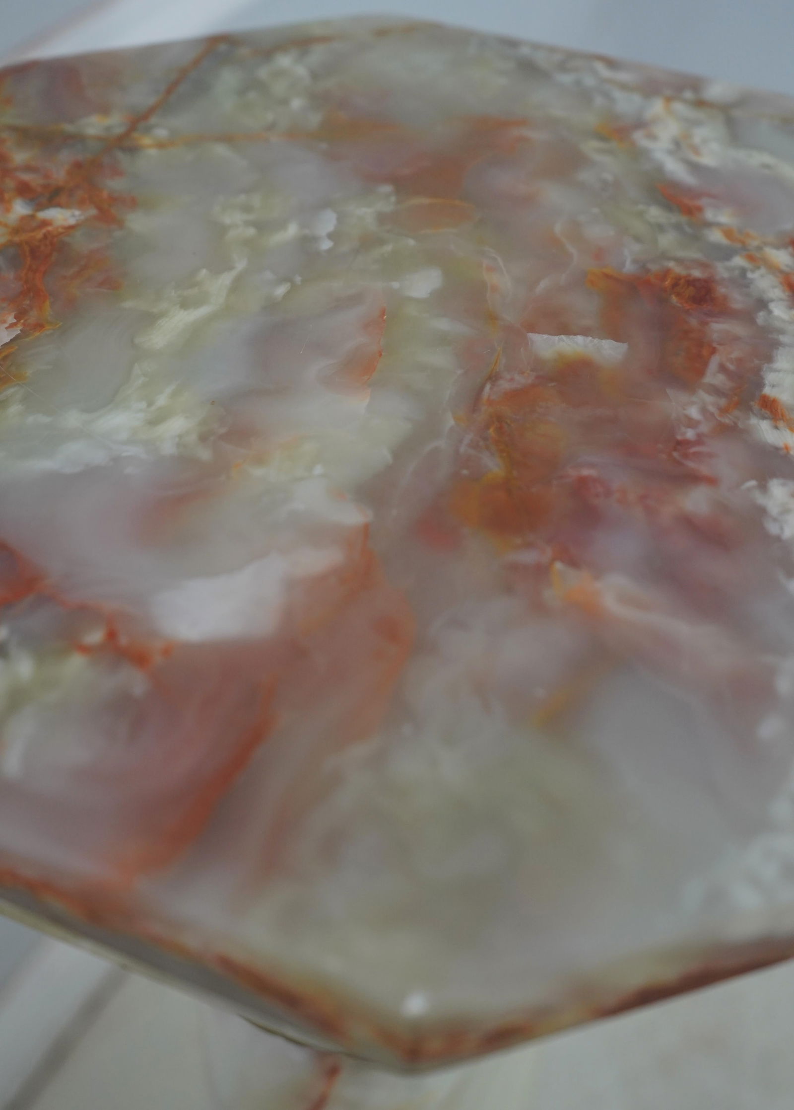 Onyx Marble French Empire Style Column Pedestal - 5