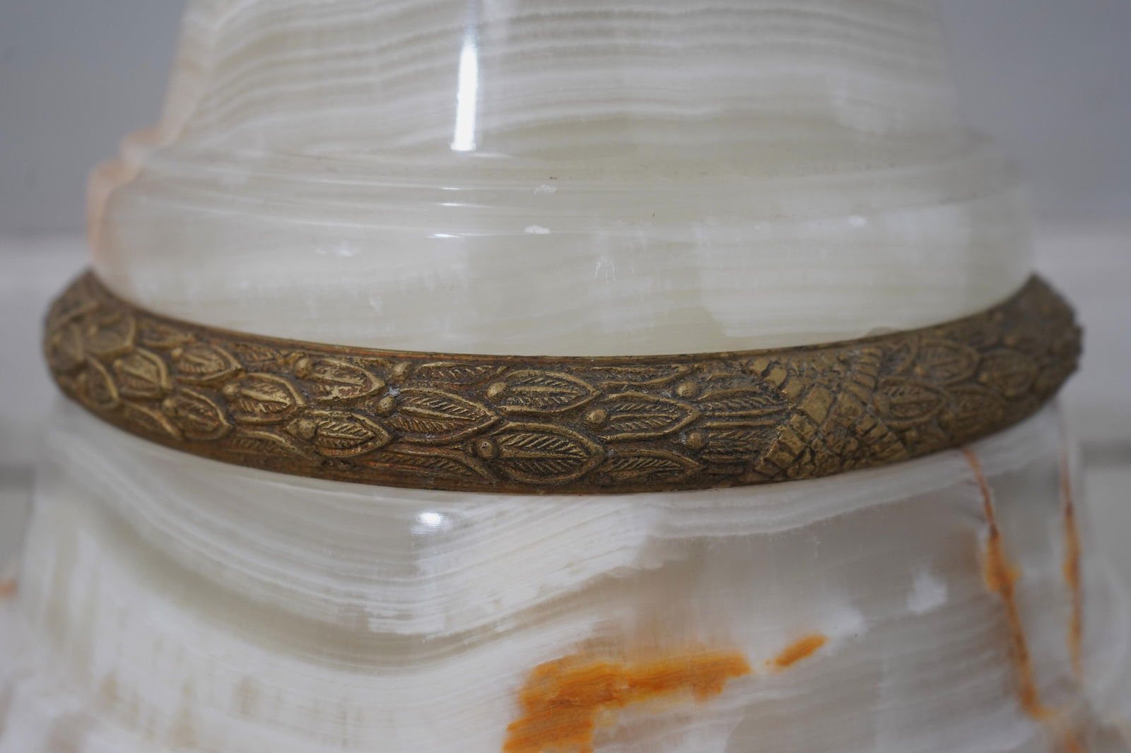 Onyx Marble French Empire Style Column Pedestal - 7