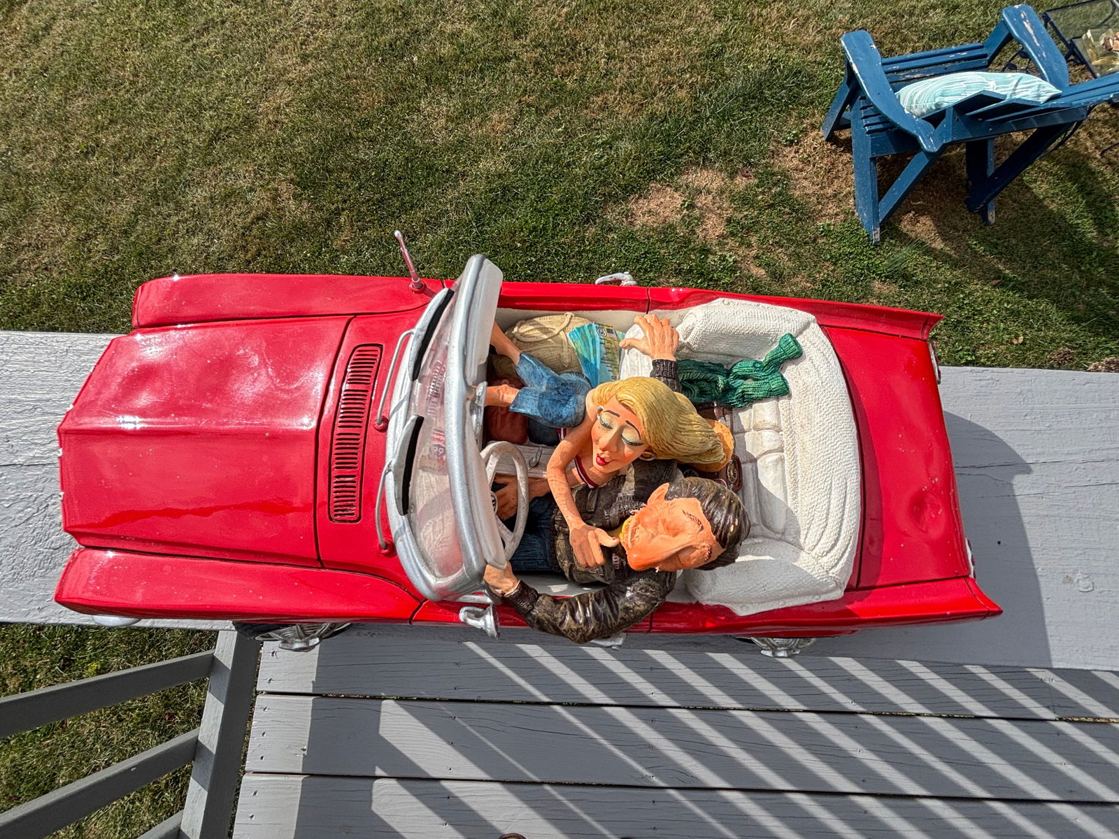 1965 Ford Mustang - Original Whimsical Sculpture by Guillermo Forchino - Paris, 2014 - 10