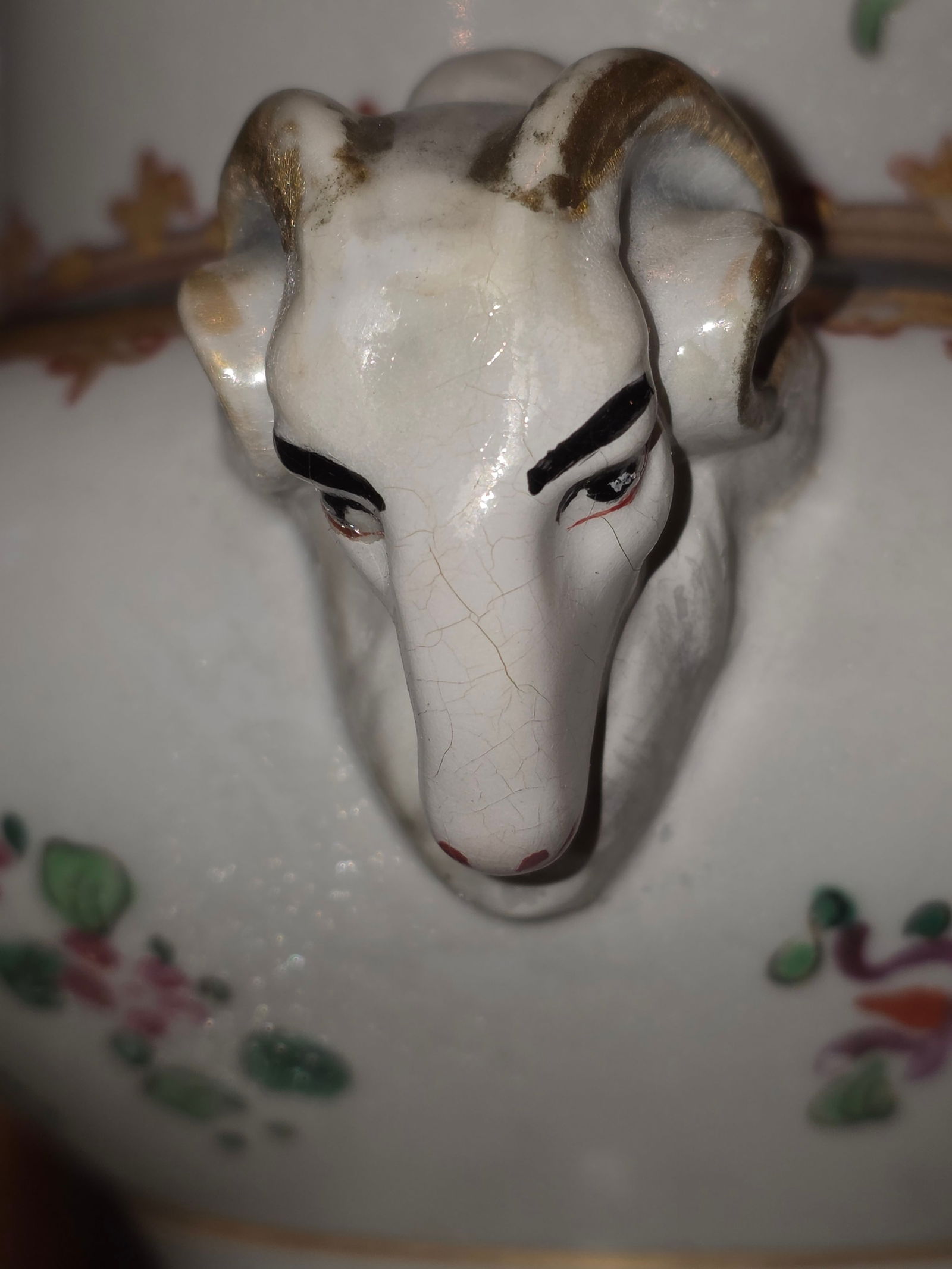 Antique Samson Porcelain Urn Lamp - 6