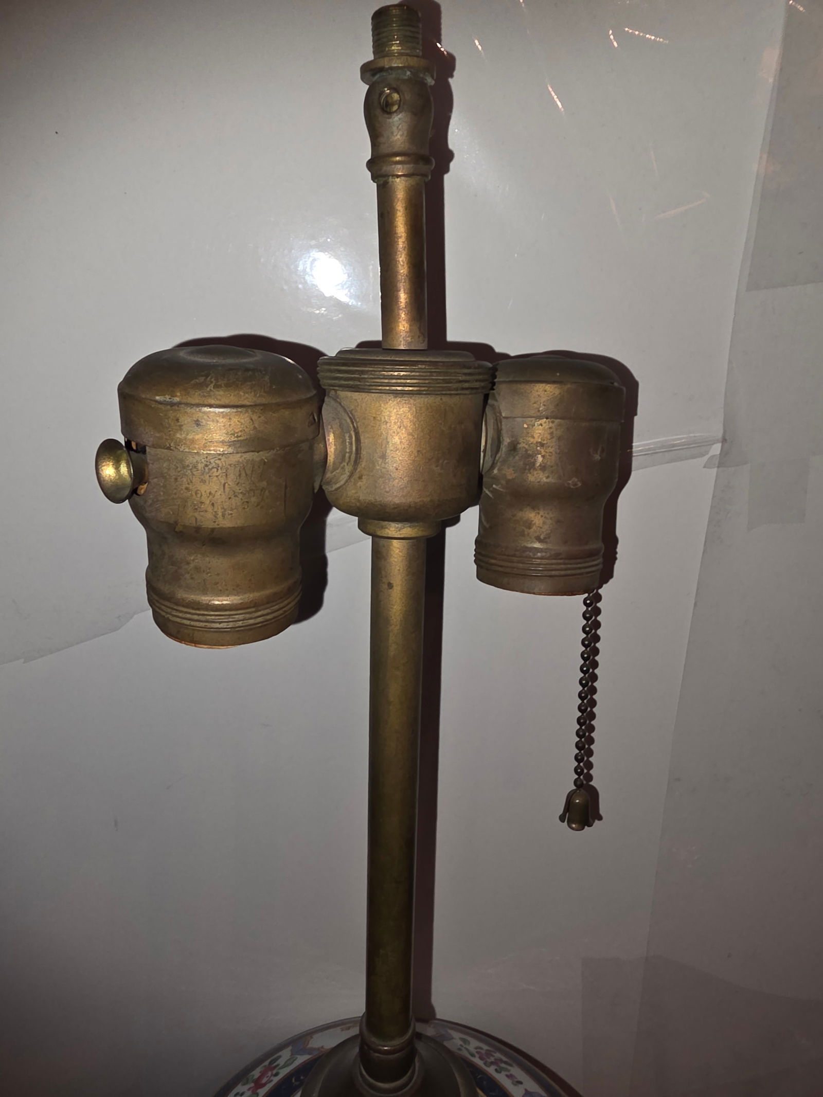 Antique Samson Porcelain Urn Lamp - 7