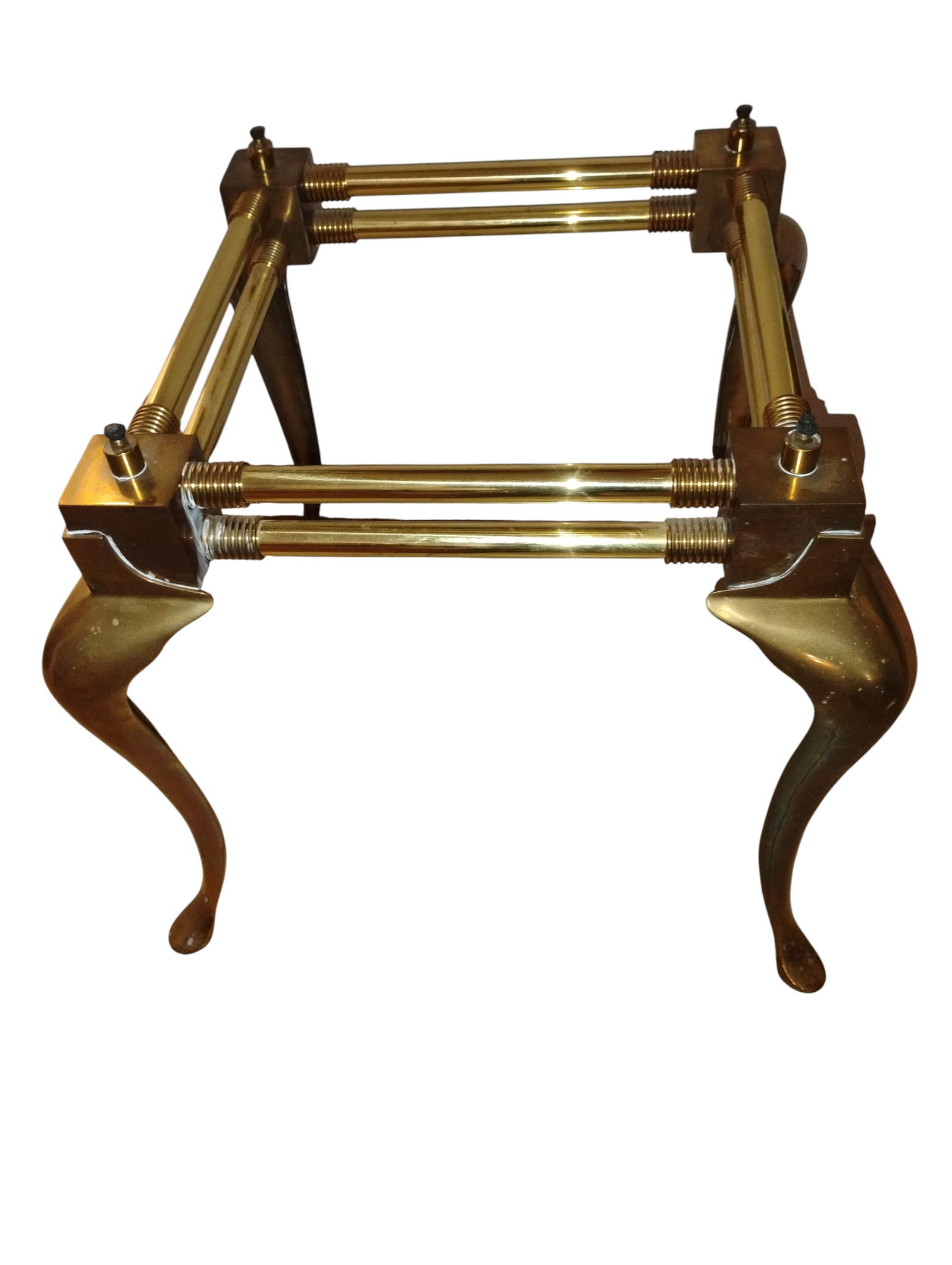 Exquisite 1960 Vintage Brass and Glass Table in the Sophisticated Hollywood Regency Style by LaBarge - 7