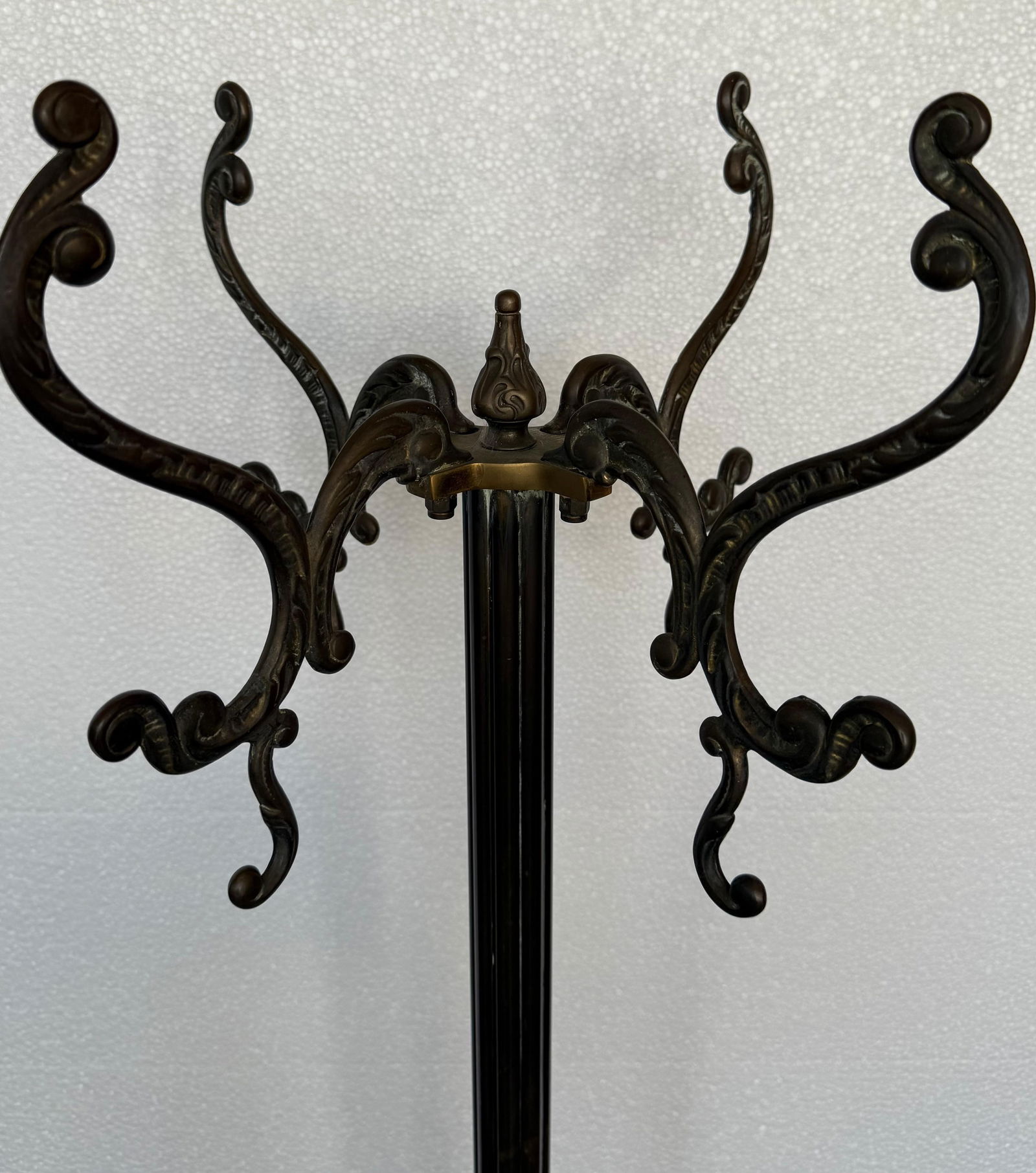 Early 20th Century Bronze and Brass Burnished Art Nouveau Belle Epoque Hanger, Bronze Grifone Feet - 2