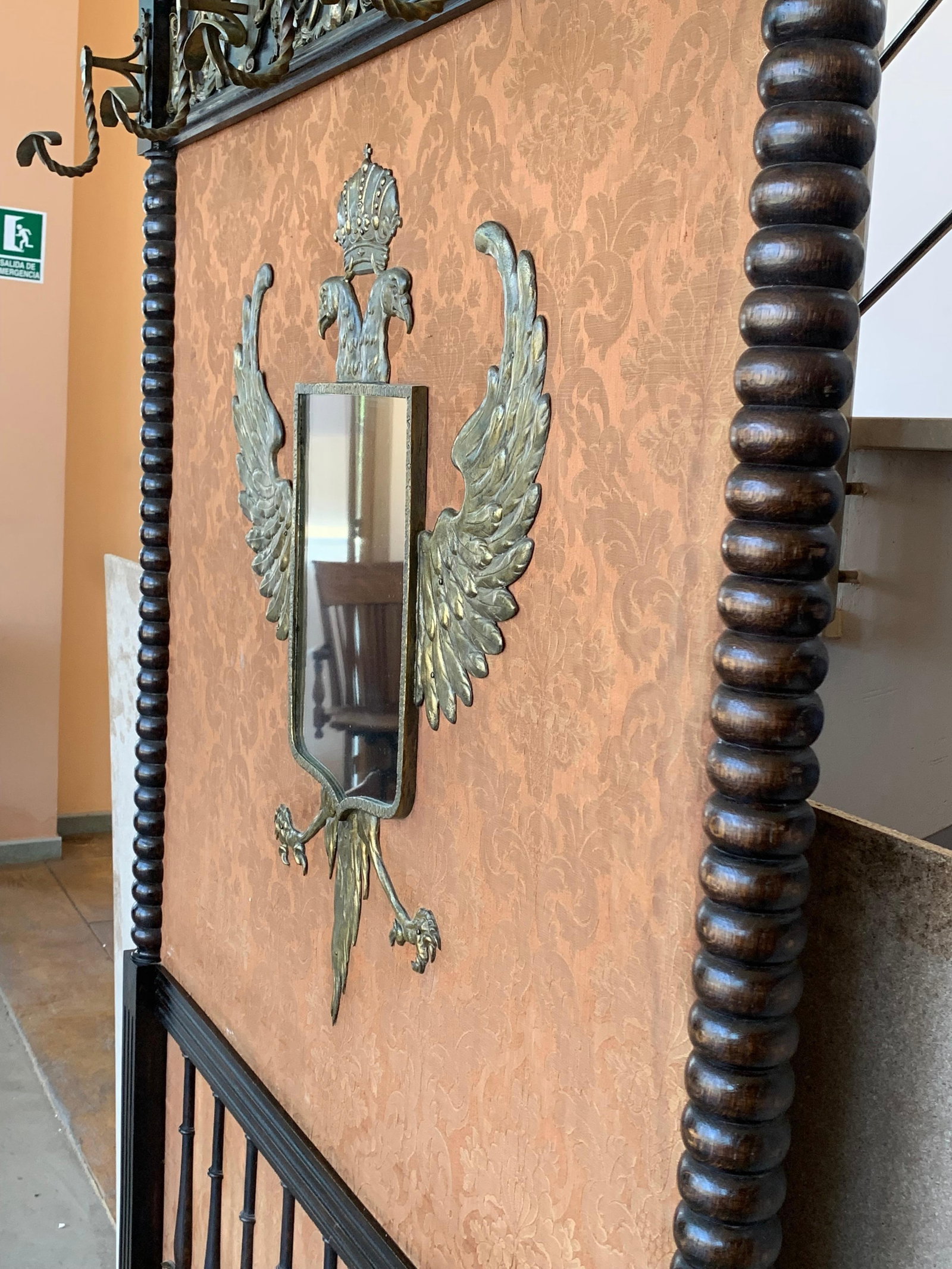 19th Large Carved Spanish Solid Walnut Coat Rack Stand or Entry - 12