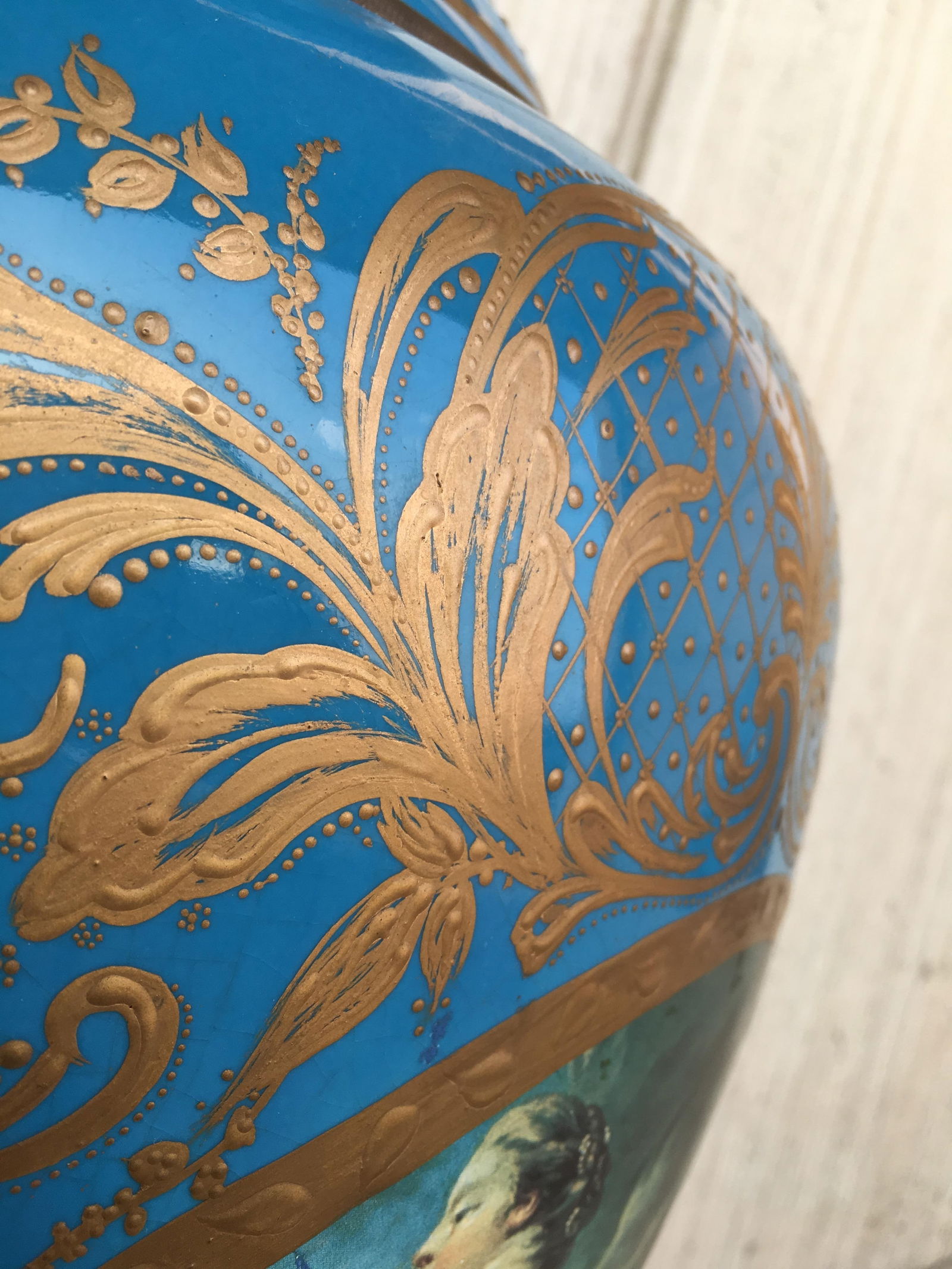 Pair of Large Antiques French Ormolu-Mounted & Painted Pair of Sèvres Porcelain - 14