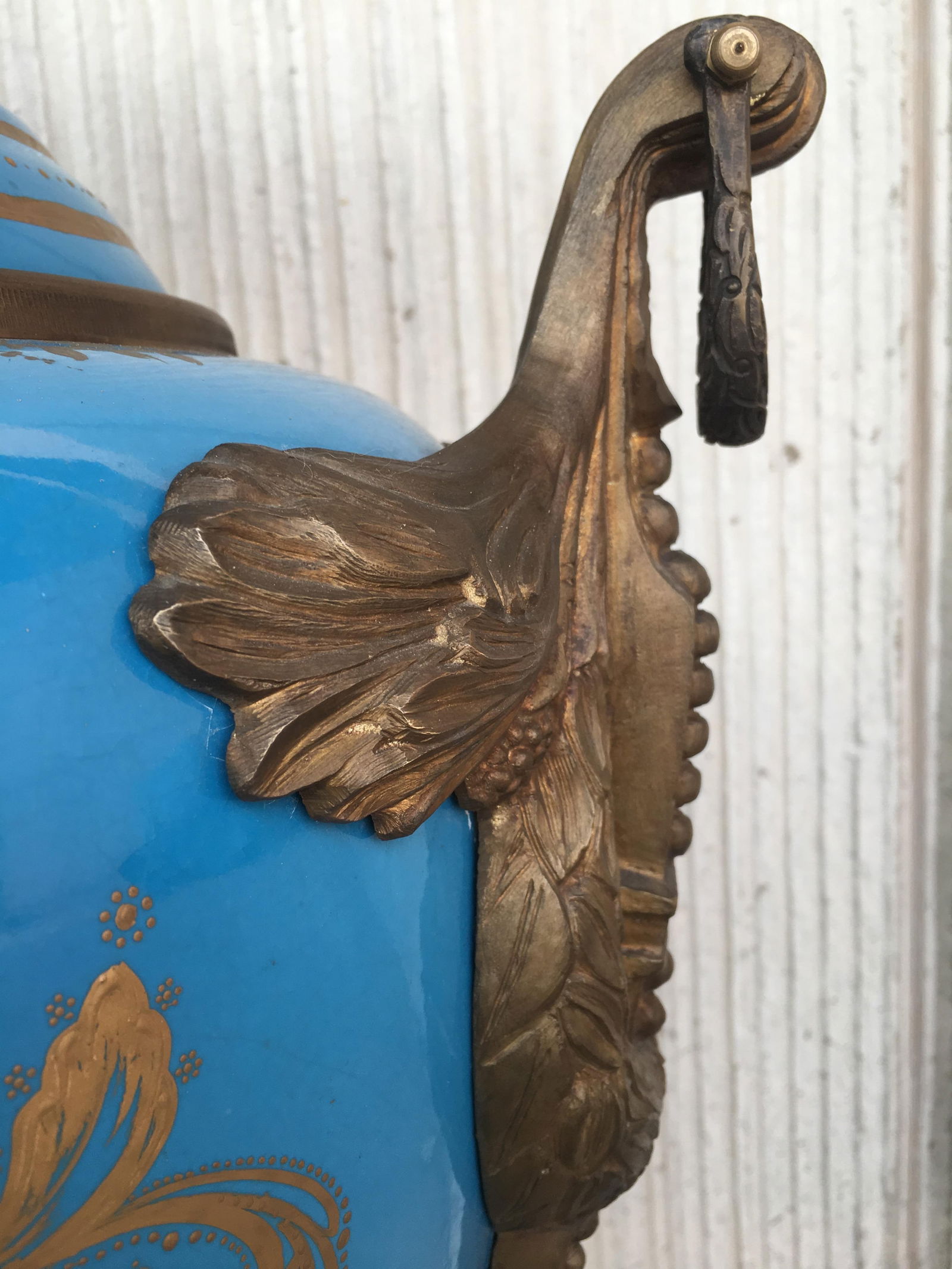 Pair of Large Antiques French Ormolu-Mounted & Painted Pair of Sèvres Porcelain - 6