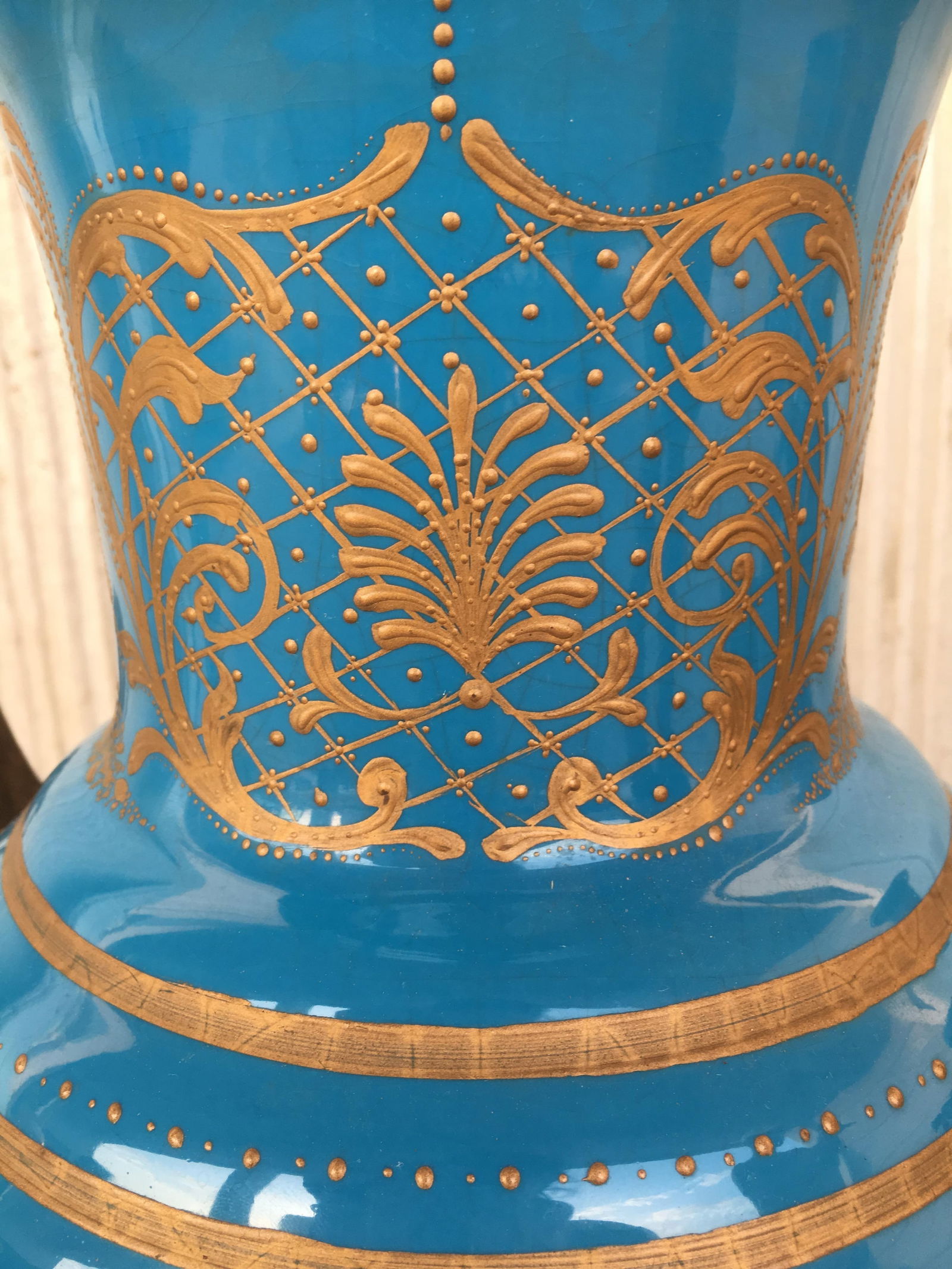 Pair of Large Antiques French Ormolu-Mounted & Painted Pair of Sèvres Porcelain - 9