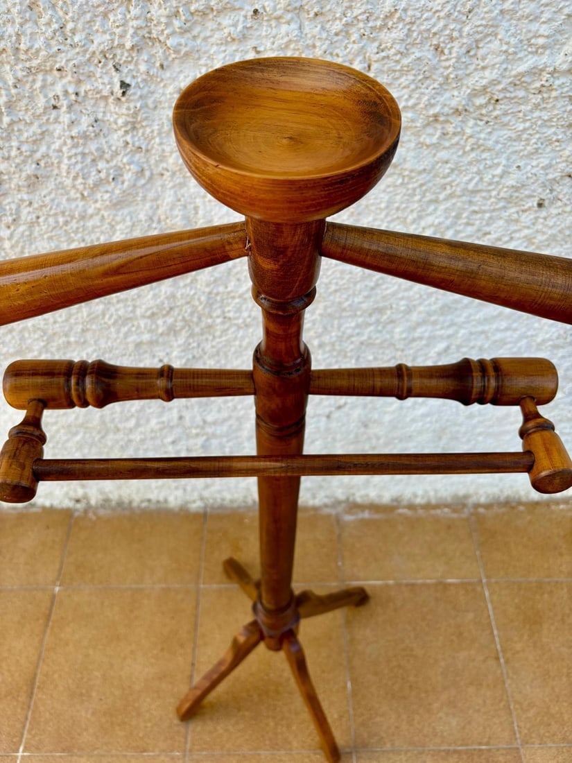 Vintage Spanish Coat Rack in Oak, 1950 - 13