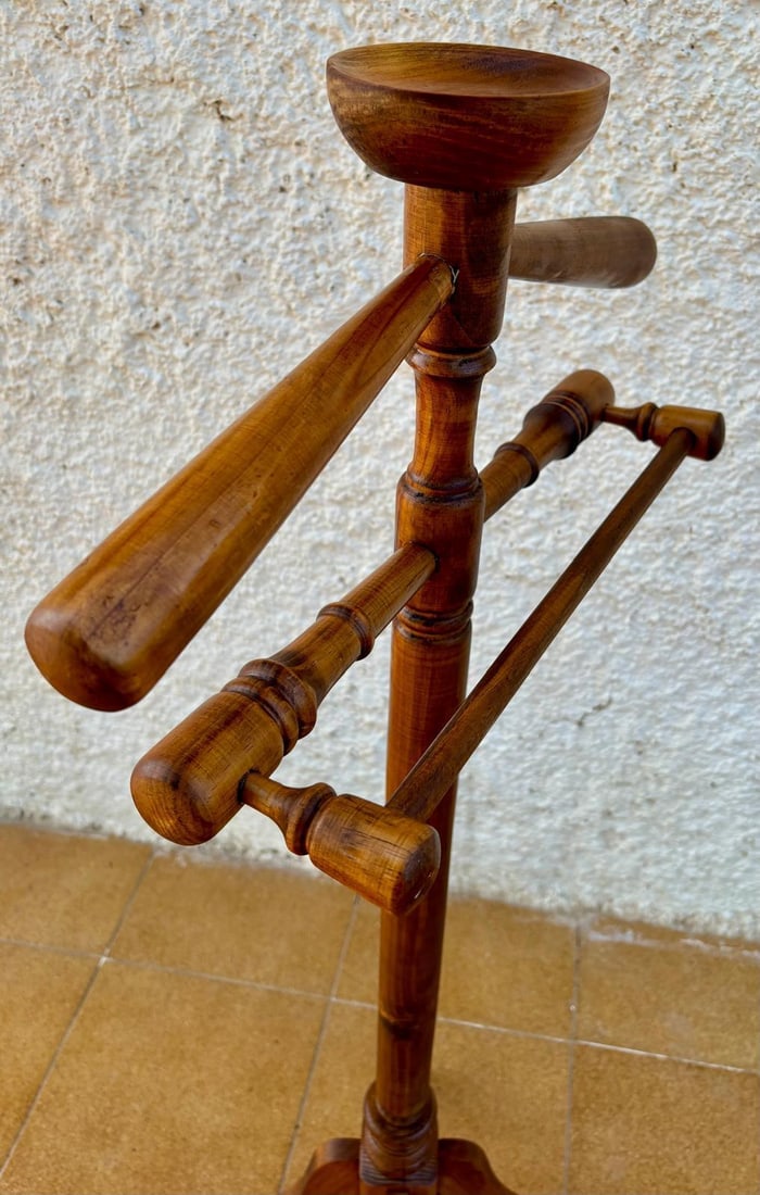 Vintage Spanish Coat Rack in Oak, 1950 - 16