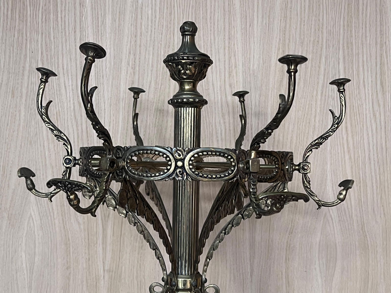 Early 20th Century Bronze and Brass Burnished Art Nouveau Belle Epoque Hanger, Bronze Grifone Feet - 4