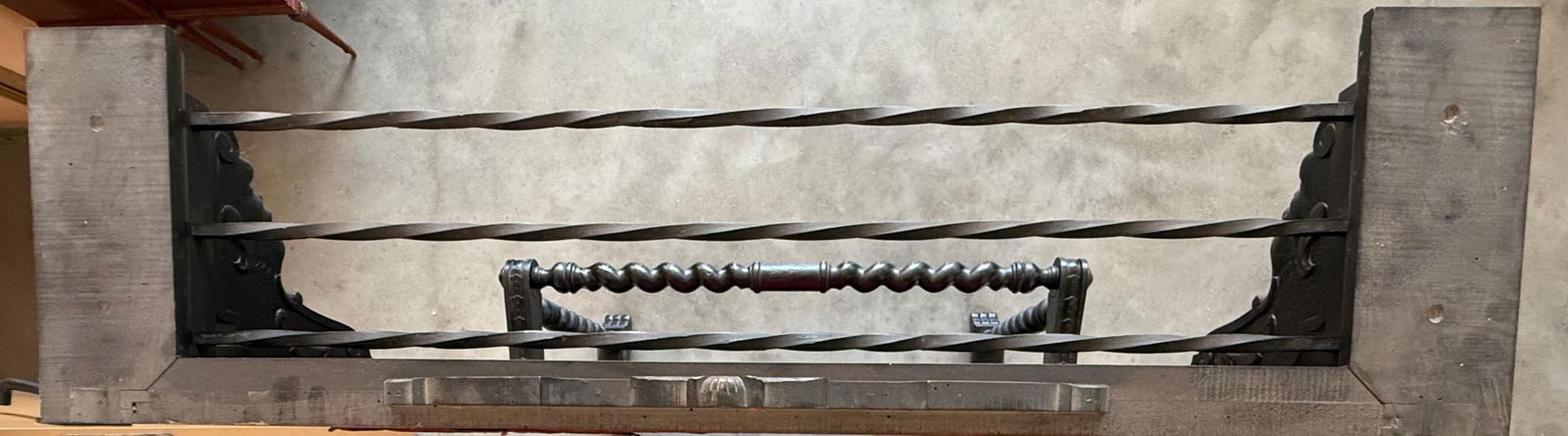 19th Large Carved Spanish Solid Walnut Coat Rack Stand with Red Damask Back - 4