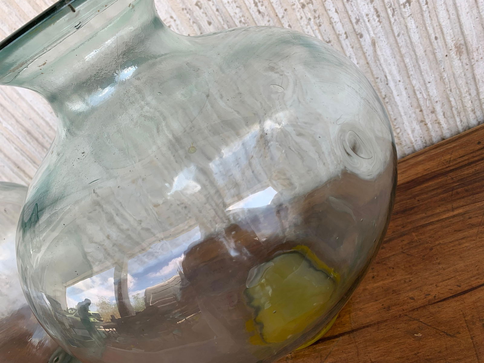 Late 19th Century Set of 2 Green Glass French Demijohn Bottles with Woven Esparto Basket - 11