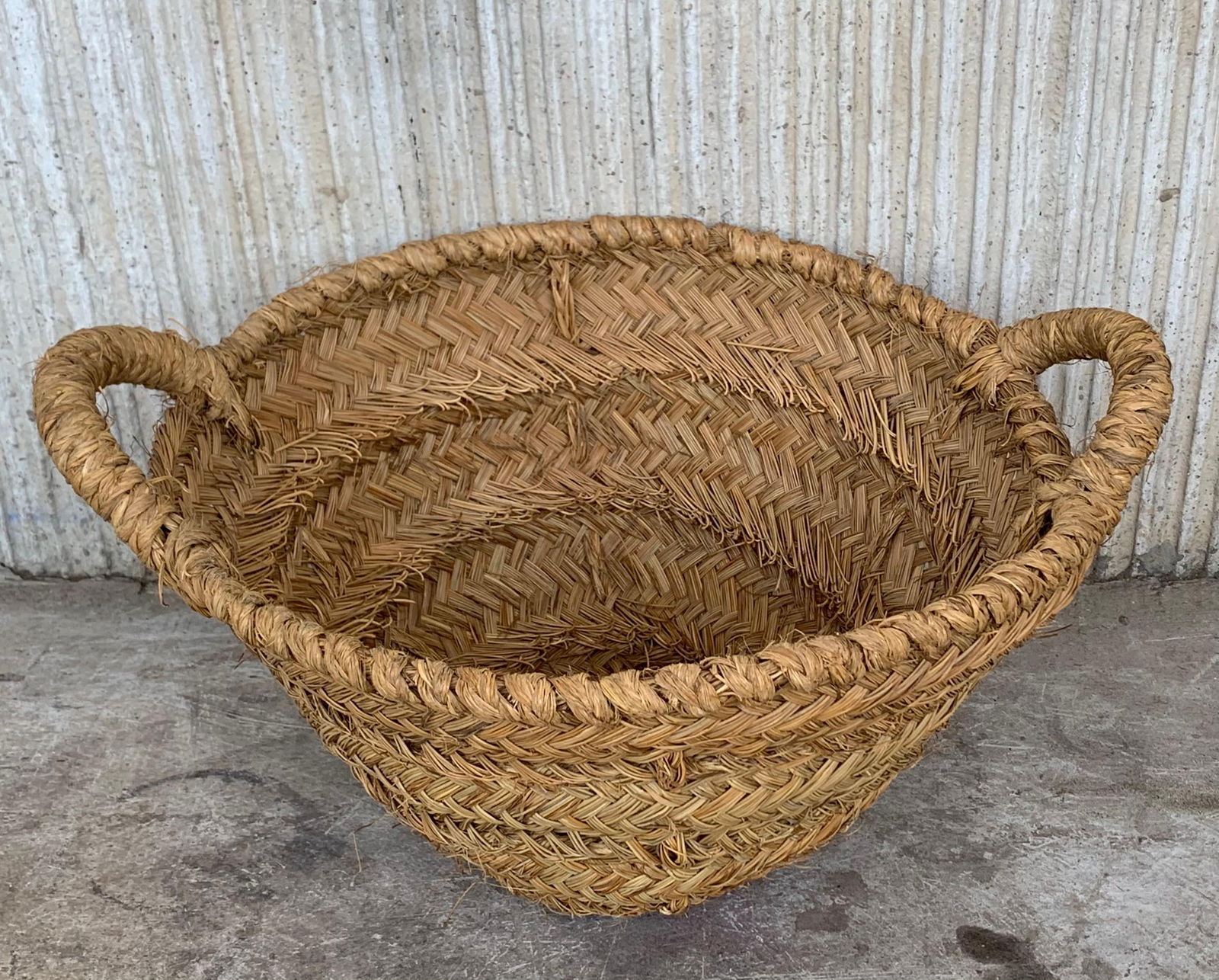 Late 19th Century Set of 8 Spanish Woven Wicker Olive Grape Harvest Basket - 10