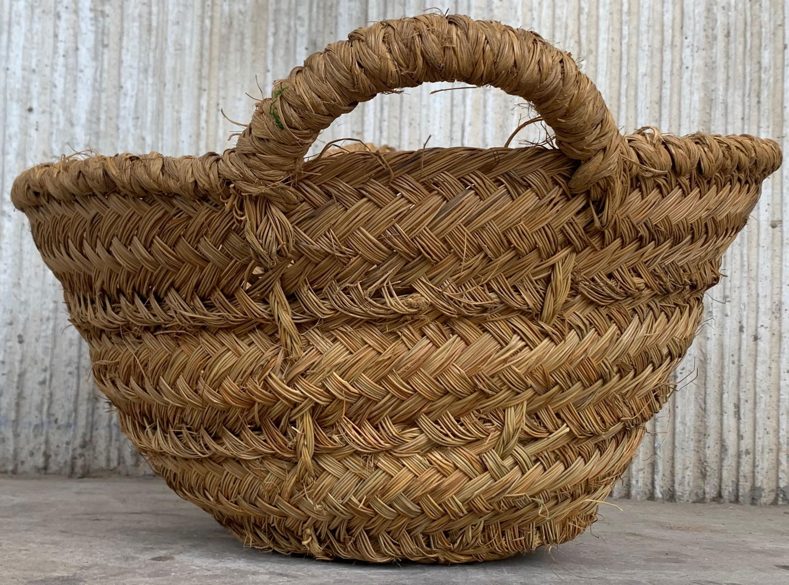 Late 19th Century Set of 8 Spanish Woven Wicker Olive Grape Harvest Basket - 9