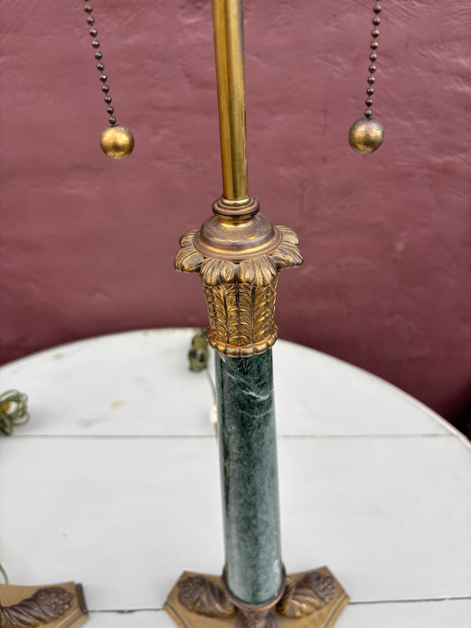 1960s Neoclassical Marble Lamps - 2