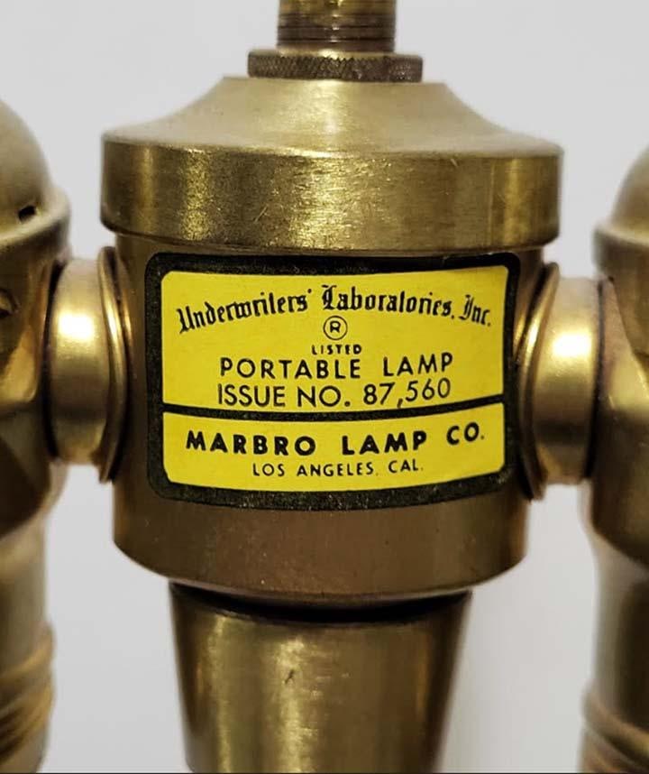 1950s Large Scaled Italian Urn Form Alabaster Lamp - Marbro Lamp Co. - 4