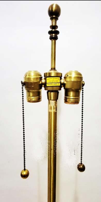 1950s Large Scaled Italian Urn Form Alabaster Lamp - Marbro Lamp Co. - 5