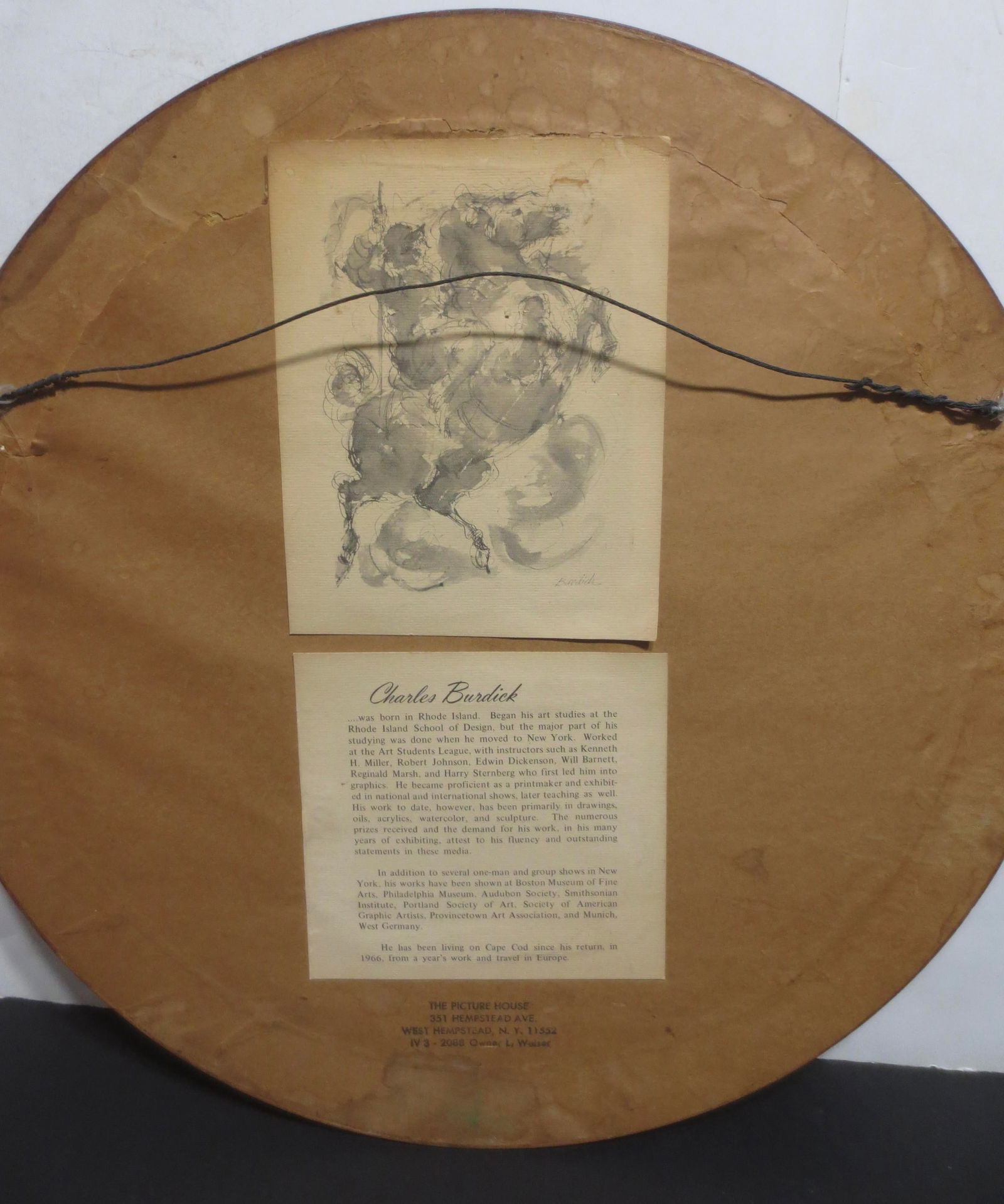 Painting by Charles Burdick Tondo Form Circa 2002 - 4