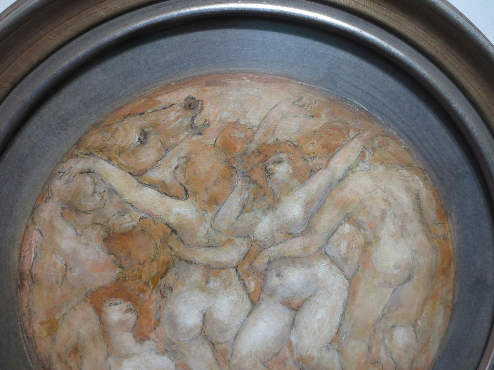 Painting by Charles Burdick Tondo Form Circa 2002 - 6