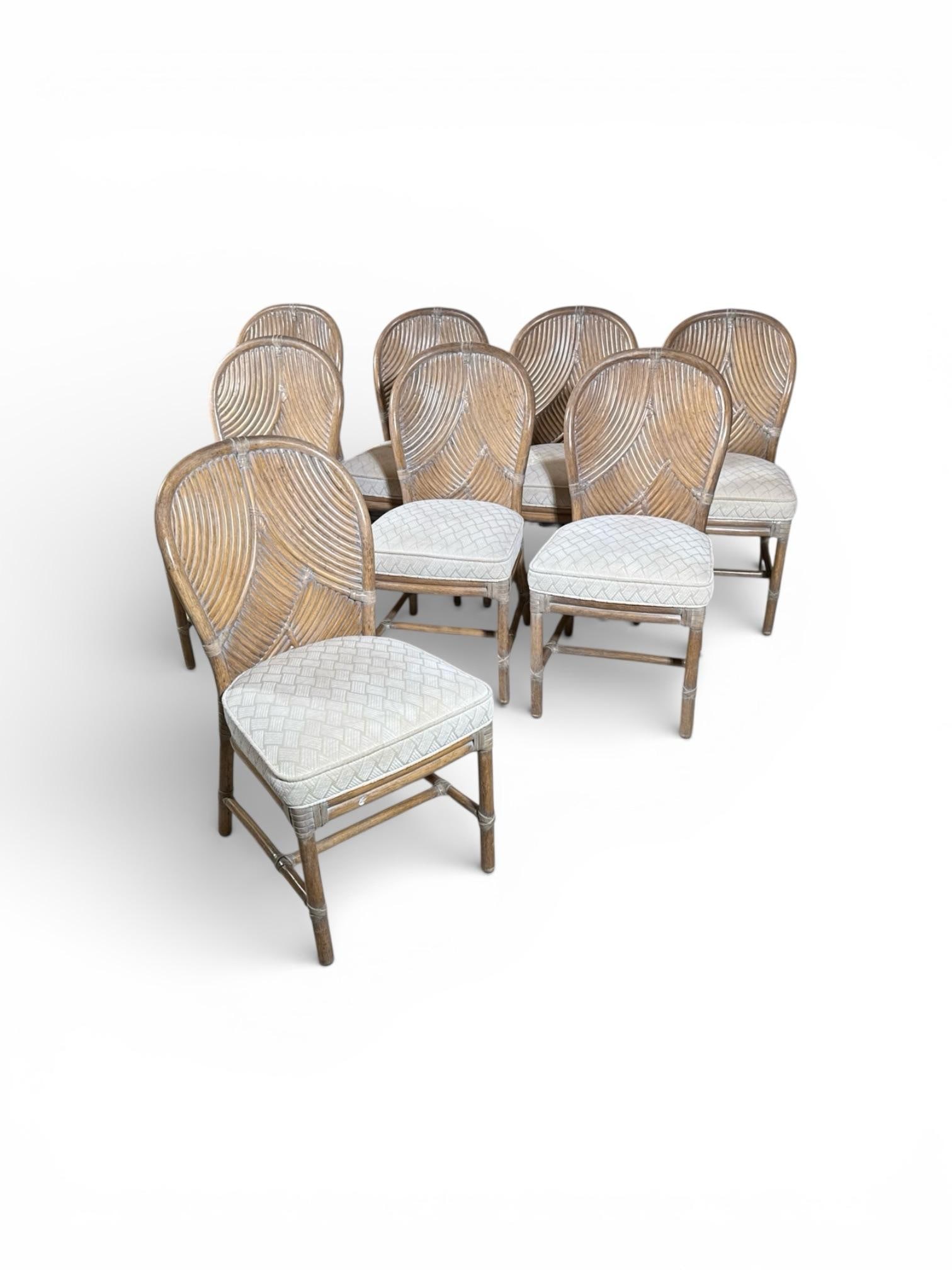 McGuire Dining Table and 8 Dining Chairs - 5