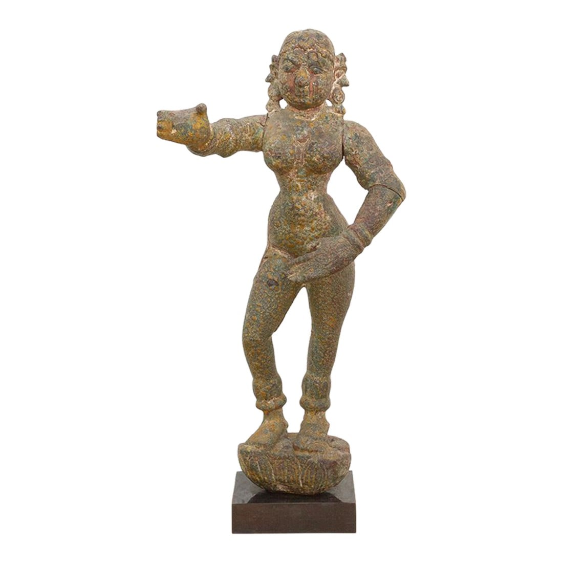 Rare Indian Antique Carved Female Deity (1 of 9)