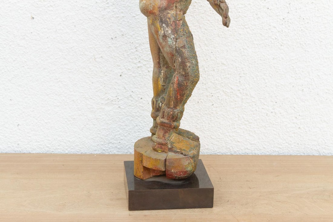 Rare Indian Antique Carved Female Deity - 5