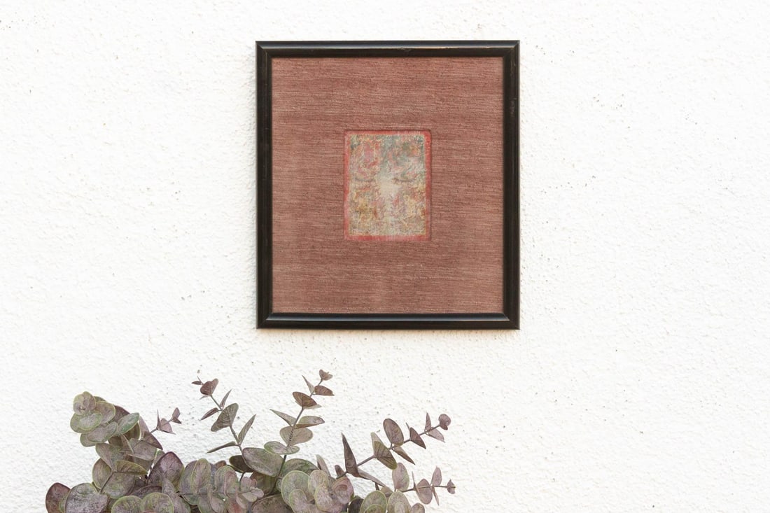 Antique Framed Tibetan Buddhist Tsakli Ritual Art - 6