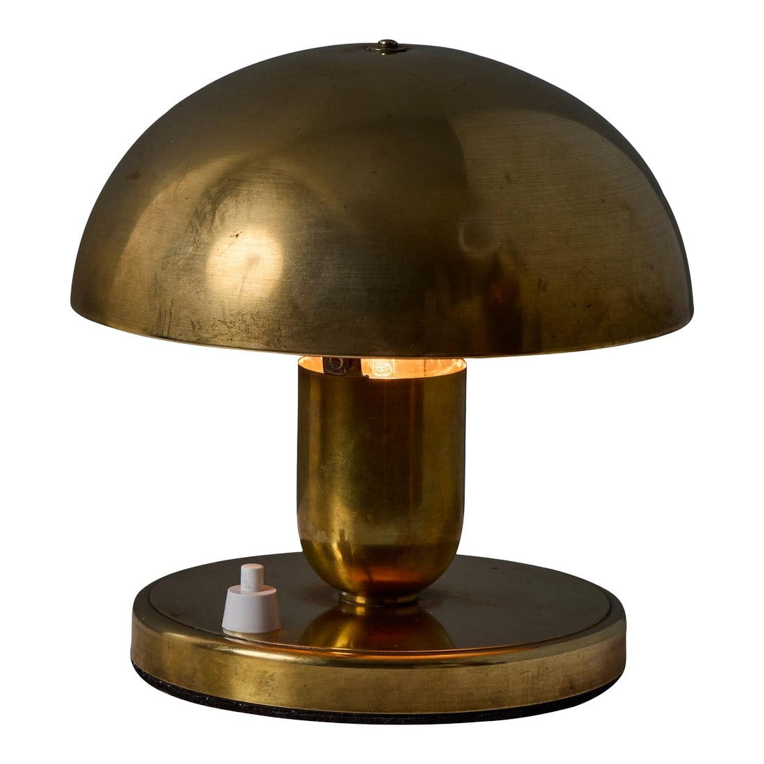 Rare 1940s Metal Table Lamp Attributed to Erik Tidstrand for Nordiska Kompaniet: Rare 1940s Metal Table Lamp Attributed to Erik Tidstrand for Nordiska Kompaniet. Rare Erik Tidstrand table lamp for Nordiska Kompaniet, 1940s. Executed in metal. Shade can be rotated and adjusted and