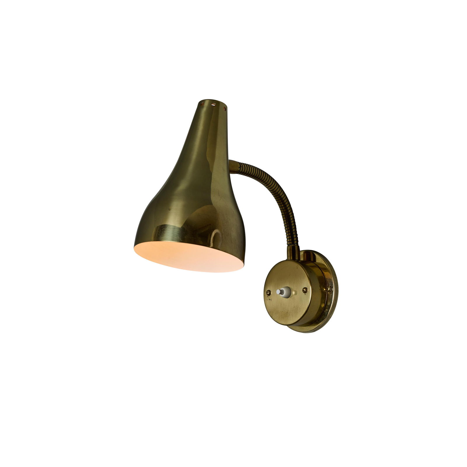 Pair of 1950s Perforated Brass Wall Lamps Attributed to Mauri Almari - 18