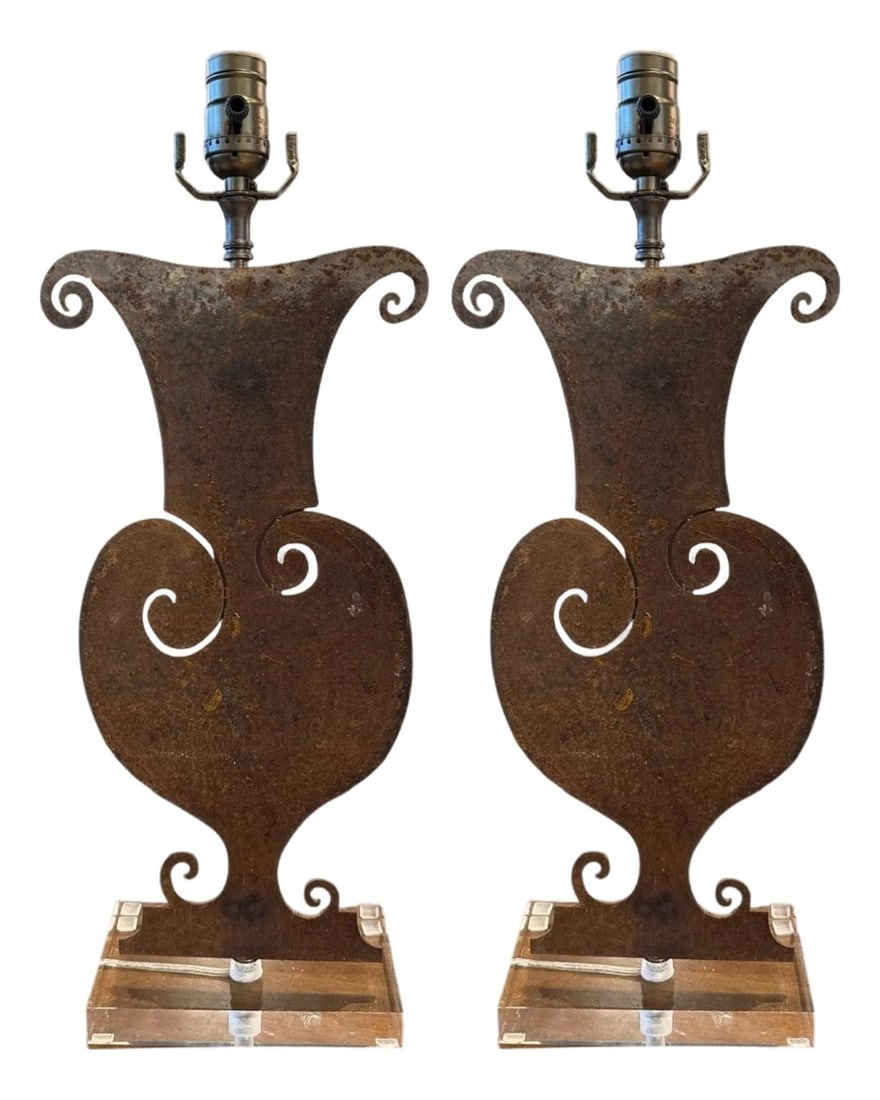 Pair French Balustrade Lamps (1 of 3)