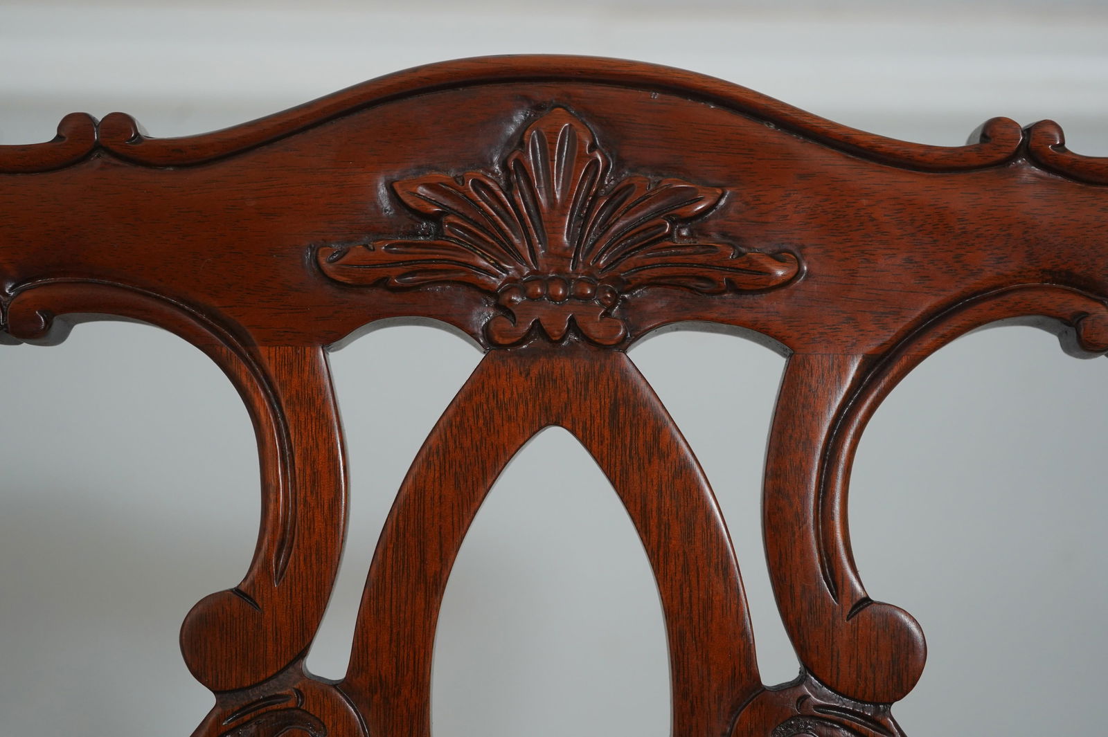 Set of 8 Kindel Mahogany Chippendale Upholstered Dining Chairs - 11