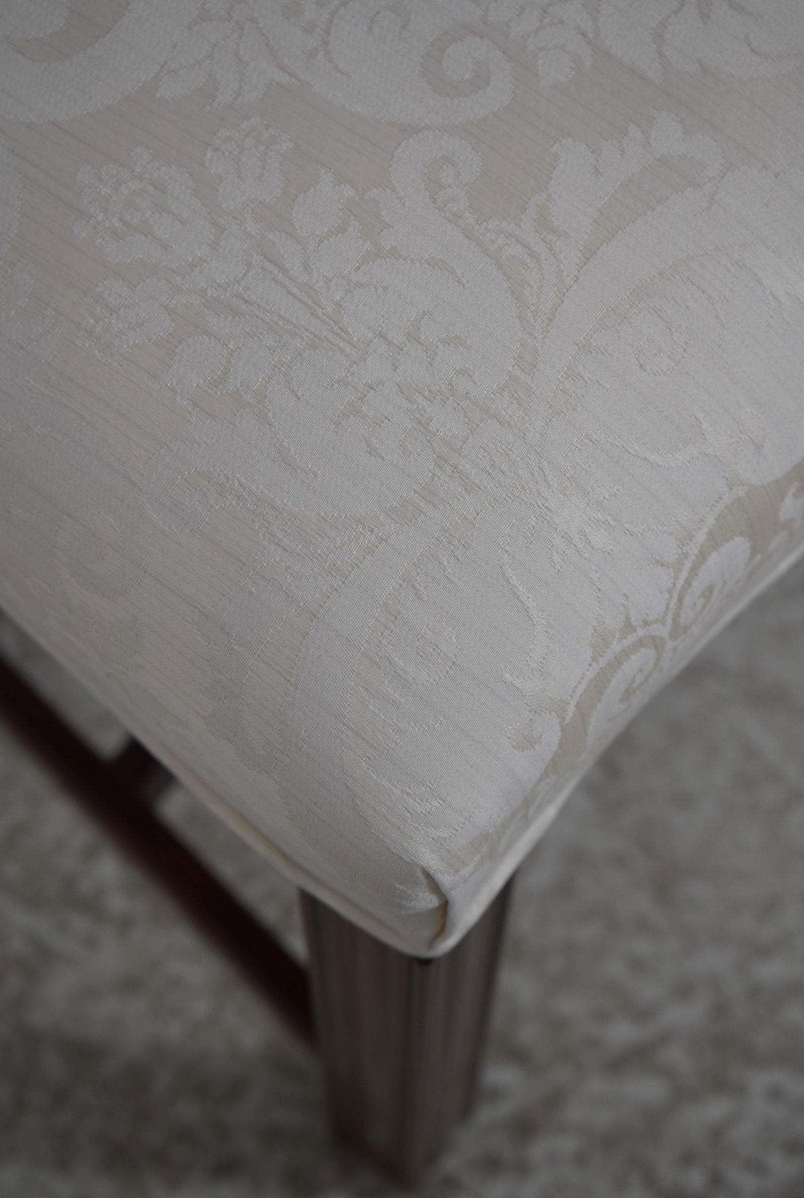 Set of 8 Kindel Mahogany Chippendale Upholstered Dining Chairs - 12