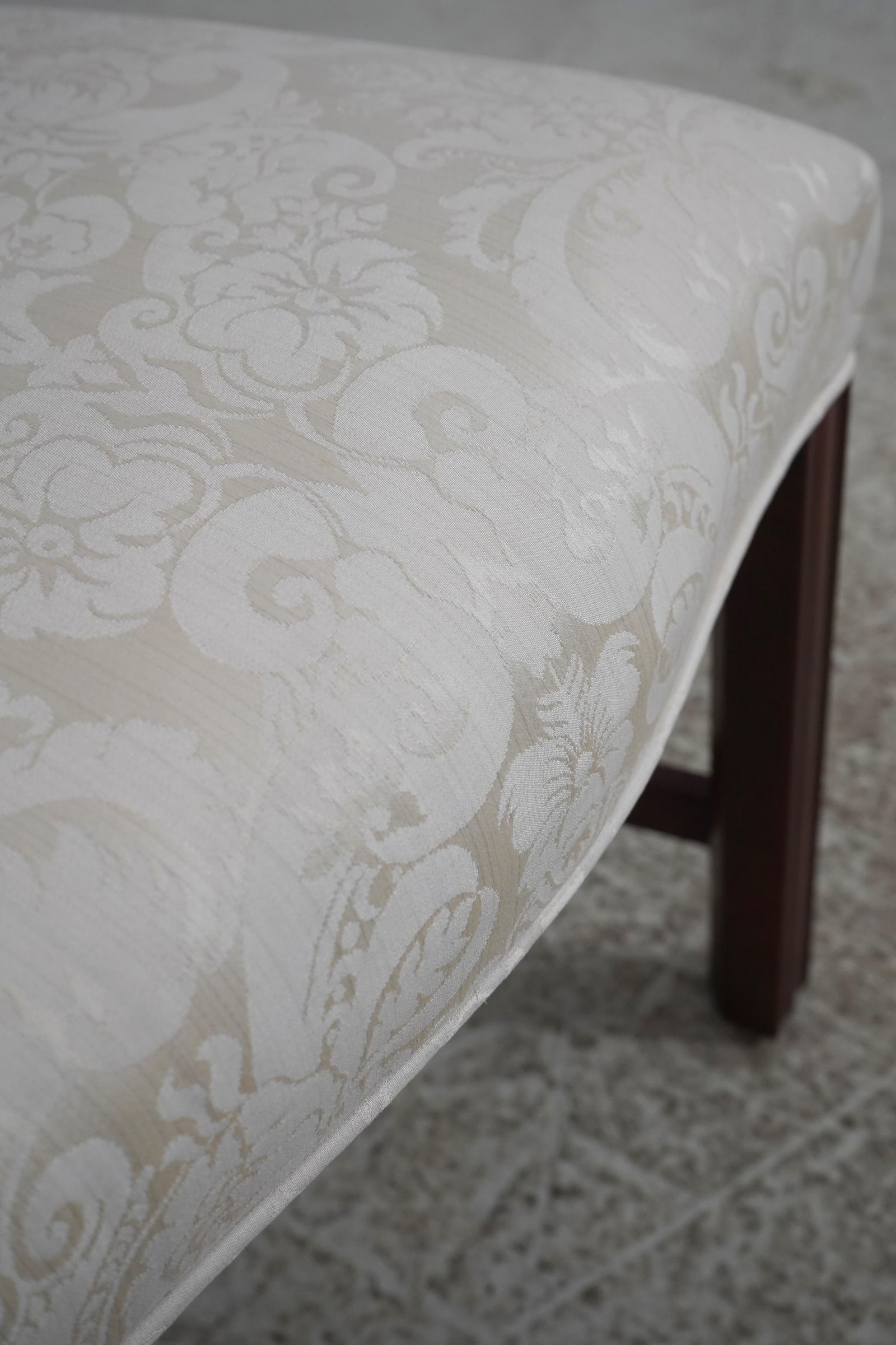 Set of 8 Kindel Mahogany Chippendale Upholstered Dining Chairs - 13