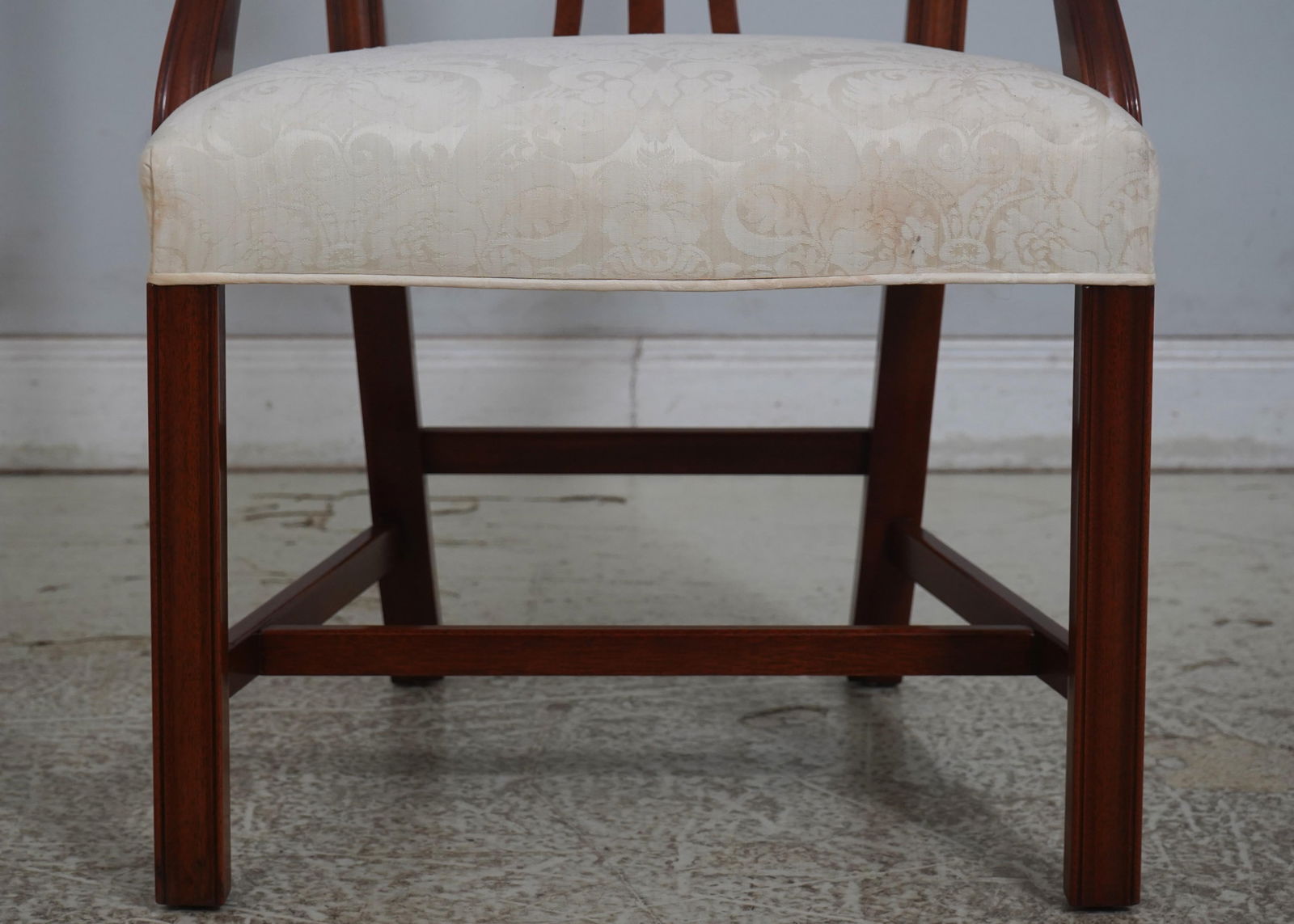 Set of 8 Kindel Mahogany Chippendale Upholstered Dining Chairs - 6