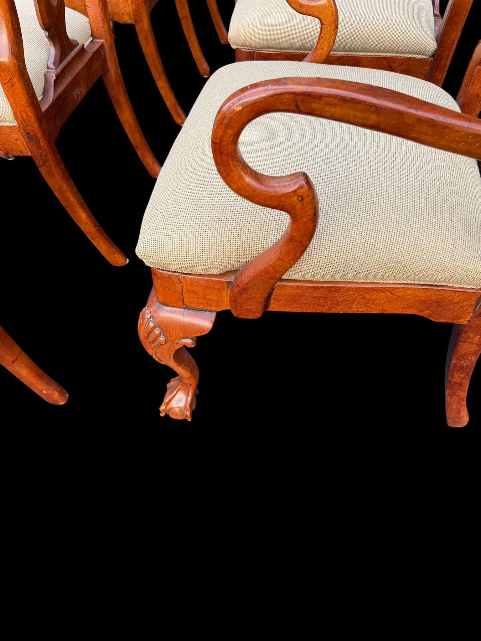 Late 20th Century Attributed to Hickory White Hampton Collection Dining Chairs - Set of 8 - 17