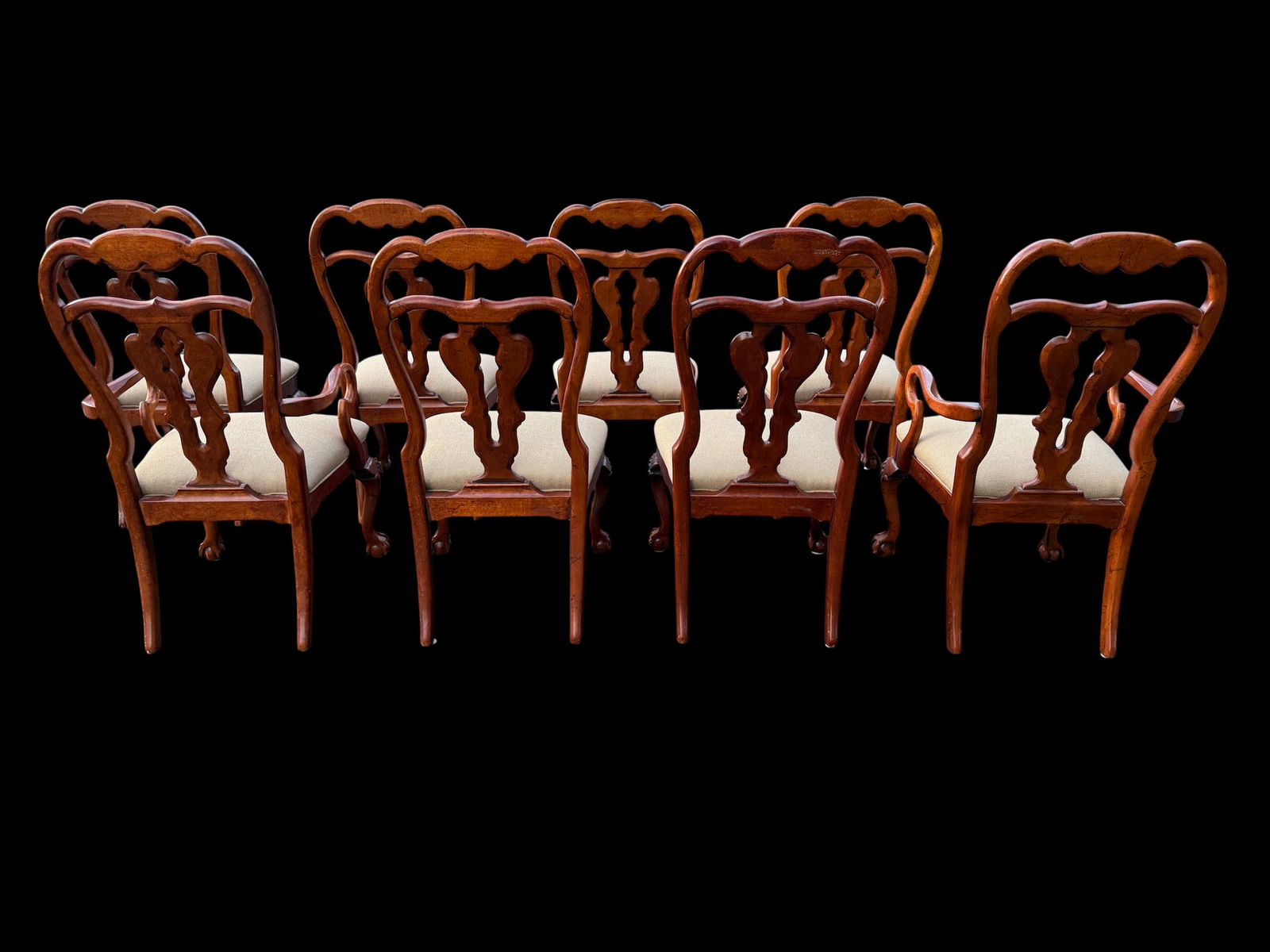 Late 20th Century Attributed to Hickory White Hampton Collection Dining Chairs - Set of 8 - 4