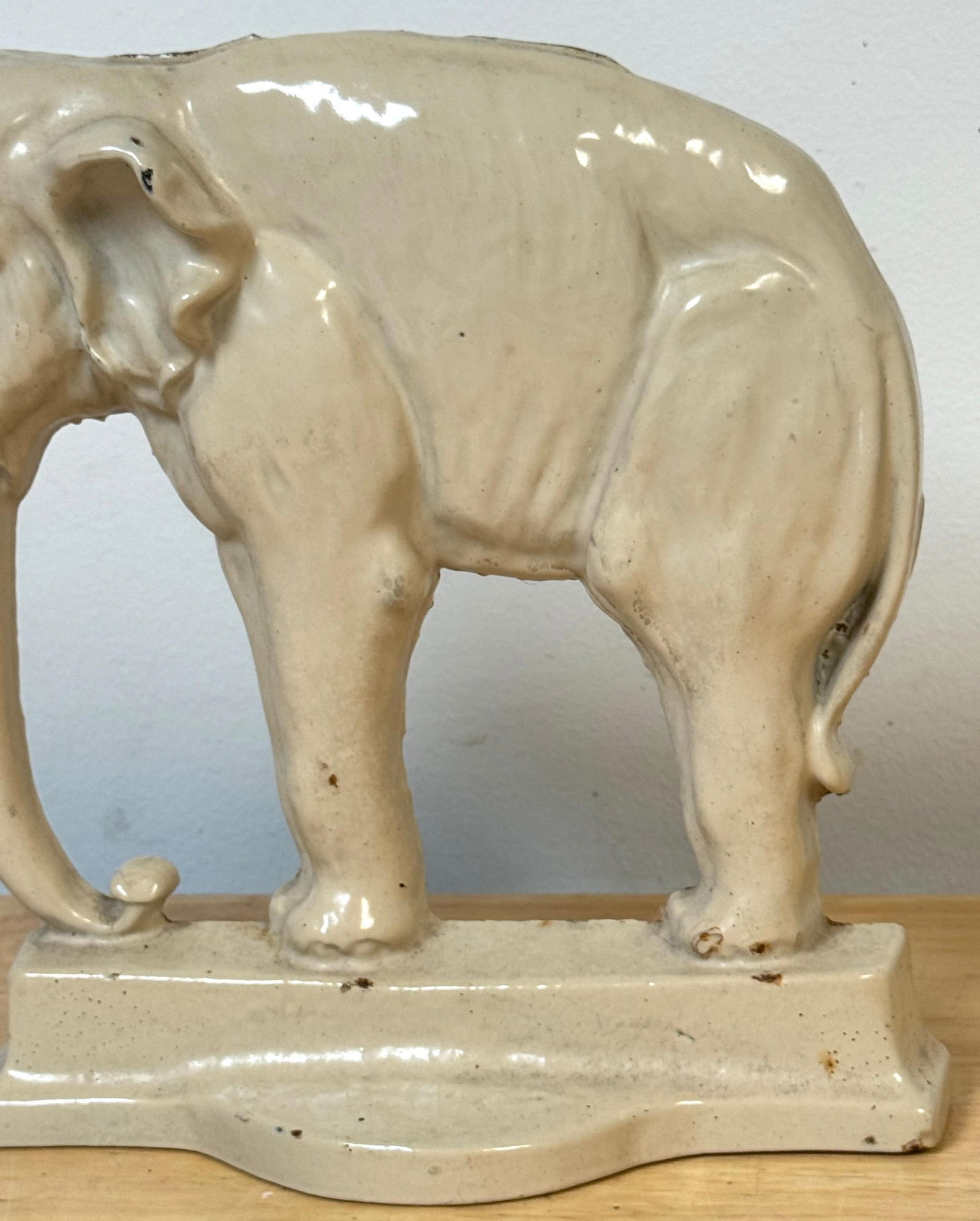 Rare 19th Century English Enamelled Cast Iron Doorstop of Jumbo the Elephant - 12