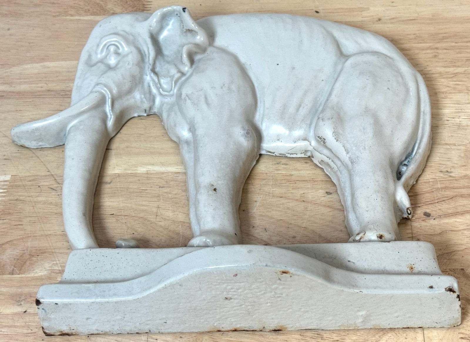 Rare 19th Century English Enamelled Cast Iron Doorstop of Jumbo the Elephant - 18