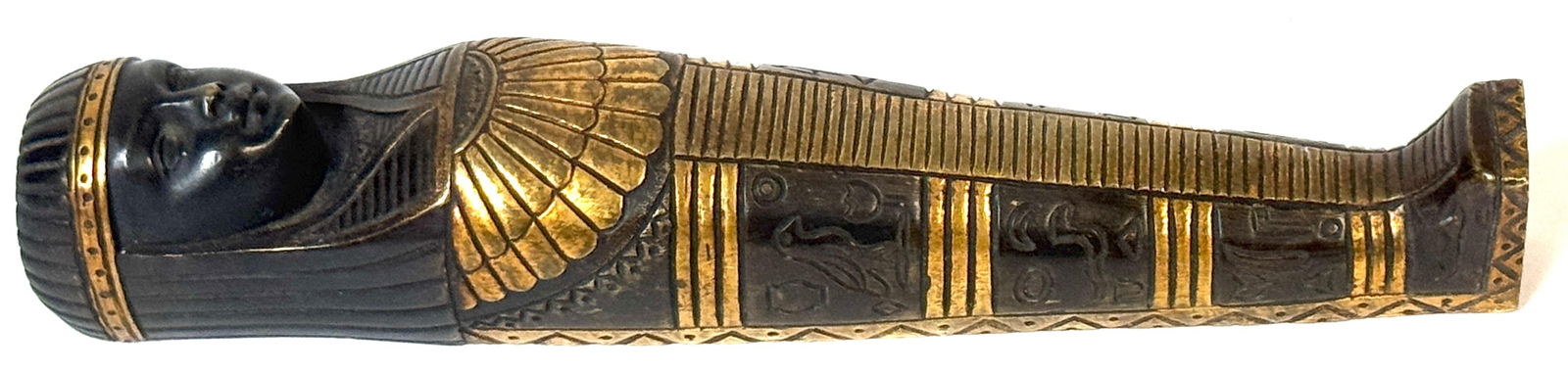 19th C. French Empire or Napoléon III Patinated & Gilt Bronze Sarcophagus Mount - 14