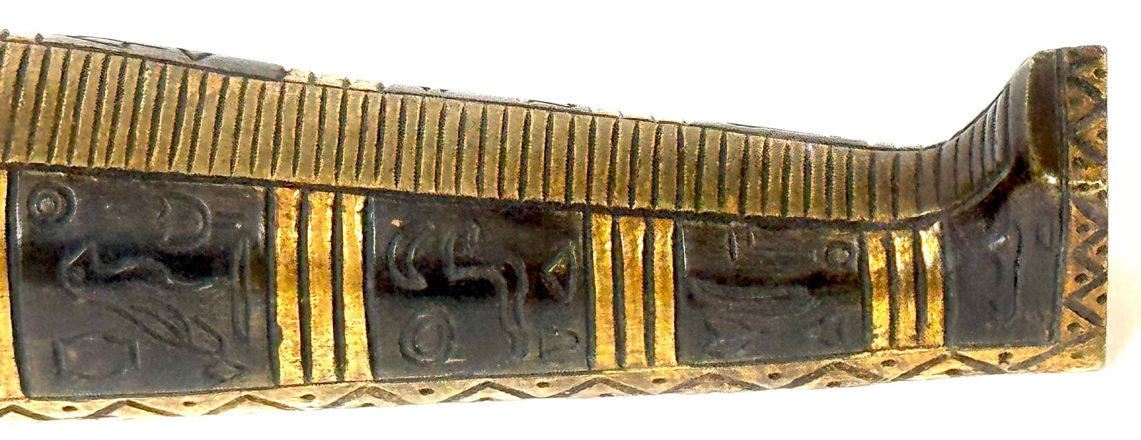 19th C. French Empire or Napoléon III Patinated & Gilt Bronze Sarcophagus Mount - 15