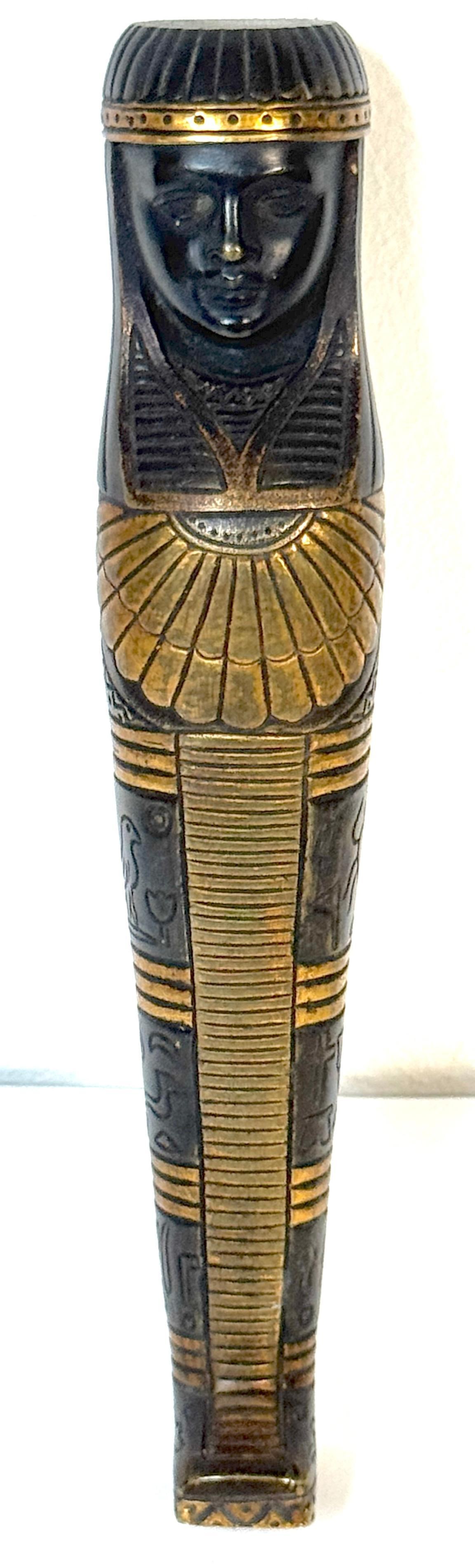 19th C. French Empire or Napoléon III Patinated & Gilt Bronze Sarcophagus Mount - 17